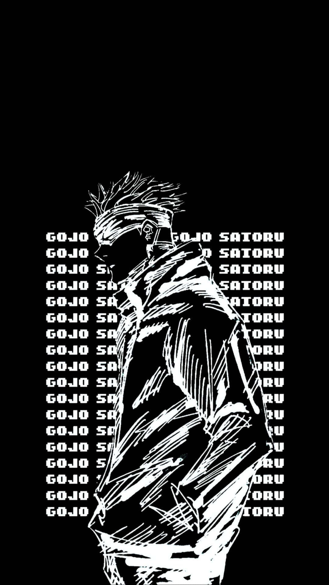 Jujutsu Kaisen Gojo Karanlık Estetik Anime Duvar Kağıdı