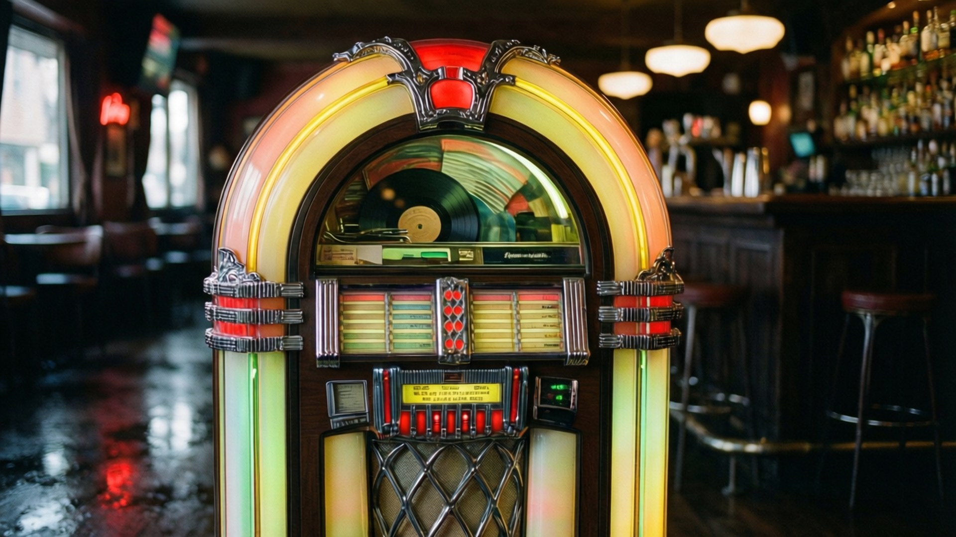 Jukebox Işıkları Duvar Kağıdı