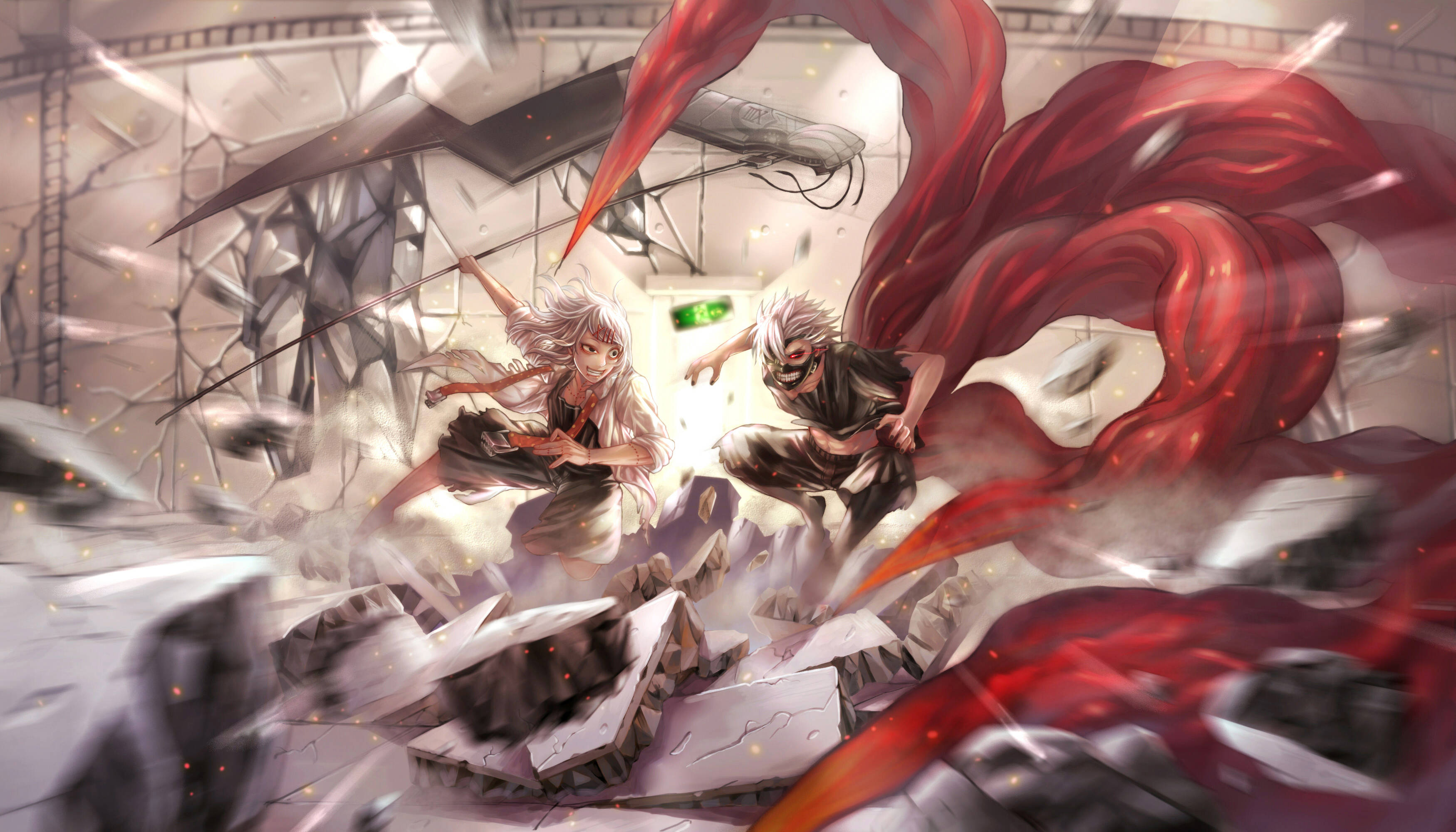 Juuzou Tokyo Ghoul Yeni Bir Savaşın Başlangıcında Duvar Kağıdı