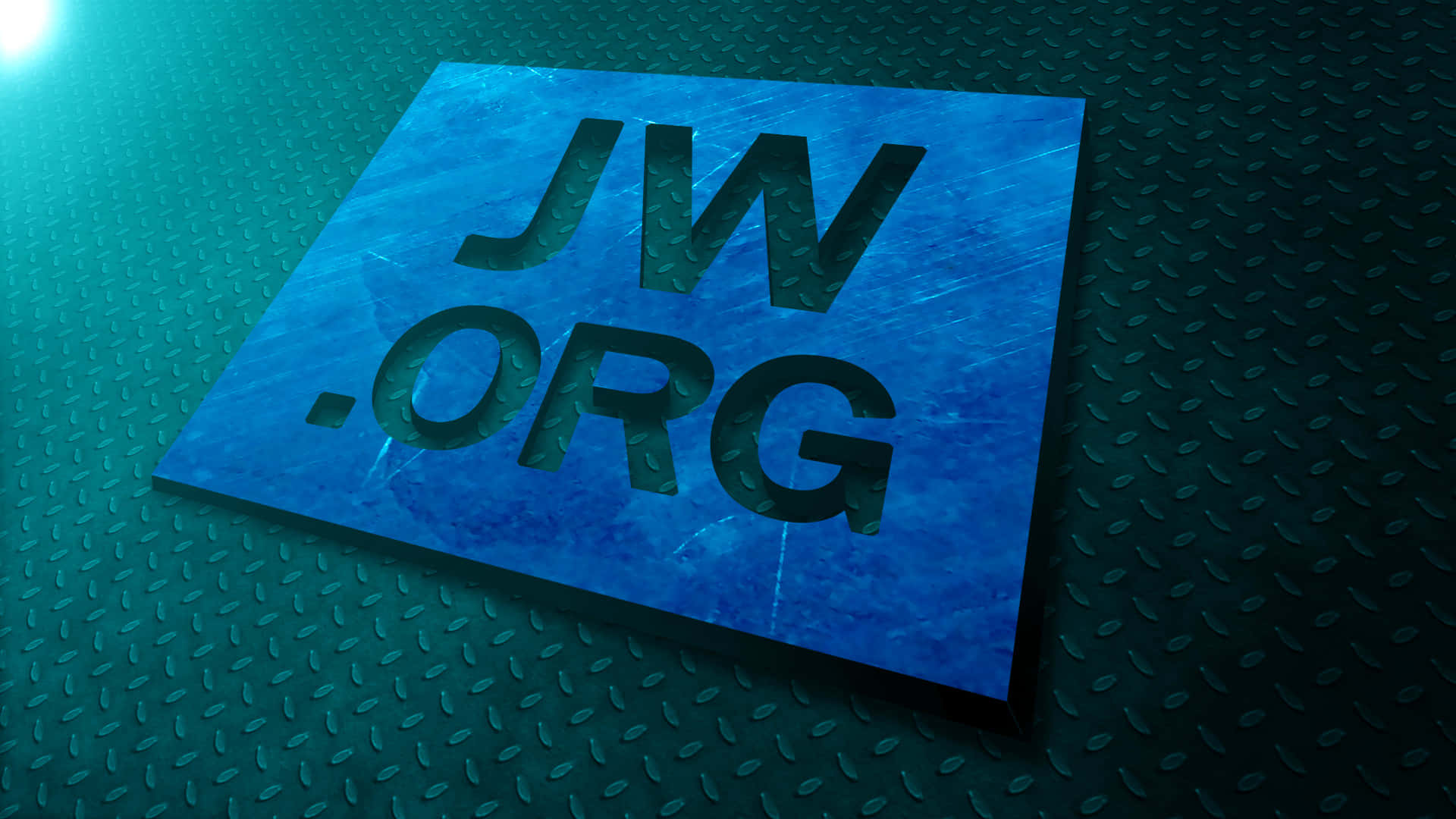 JWorg Logosu Çelik Plaka Üzerinde Duvar Kağıdı