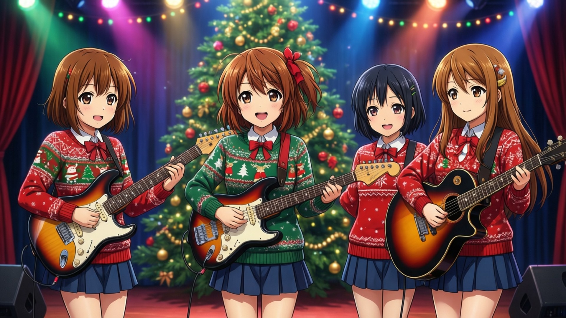 K-On! Noel Konseri Duvar Kağıdı