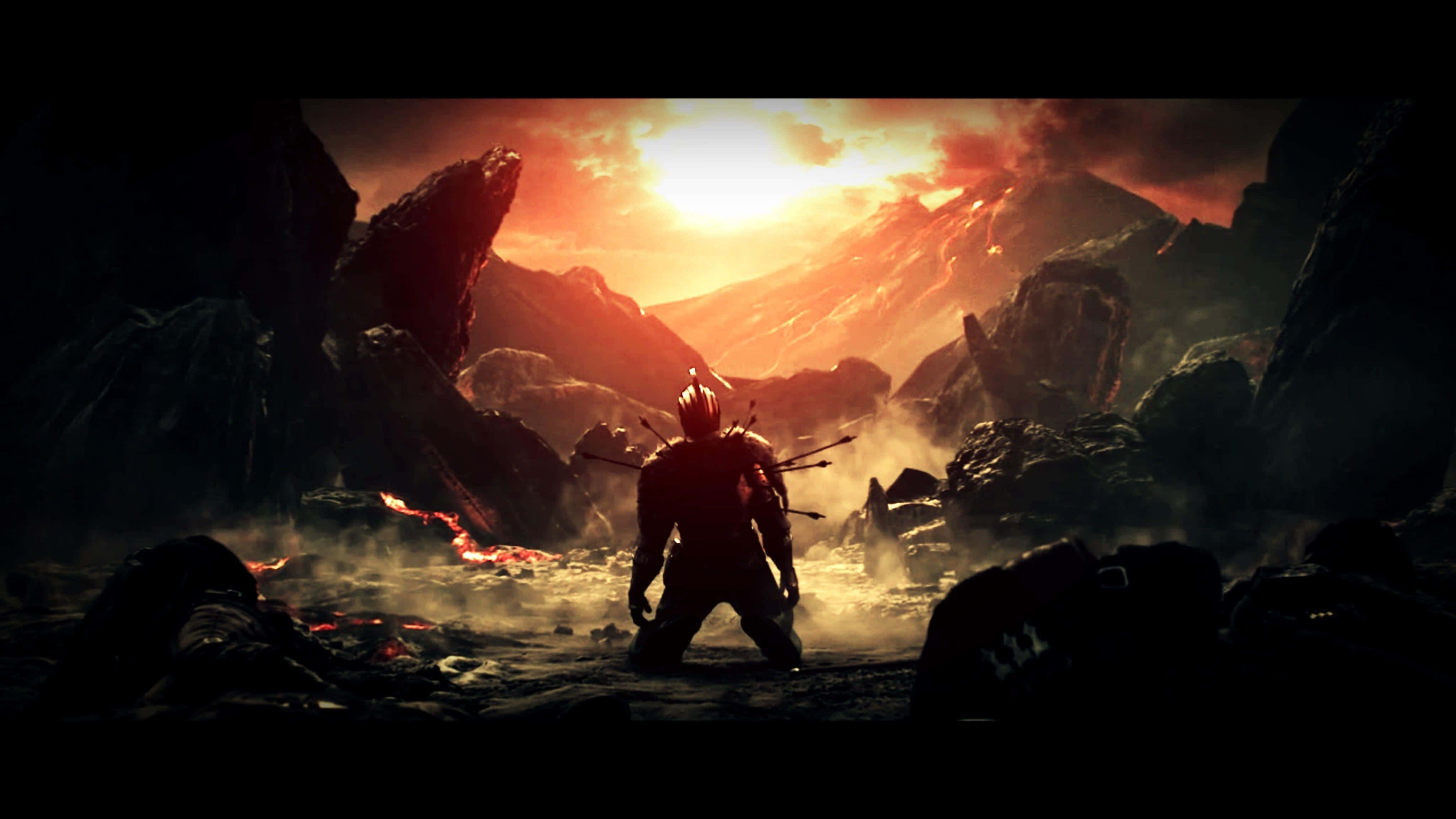 "Kaderine meydan oku ve Dark Souls'un tehlikelerinden sağ çık" Duvar Kağıdı