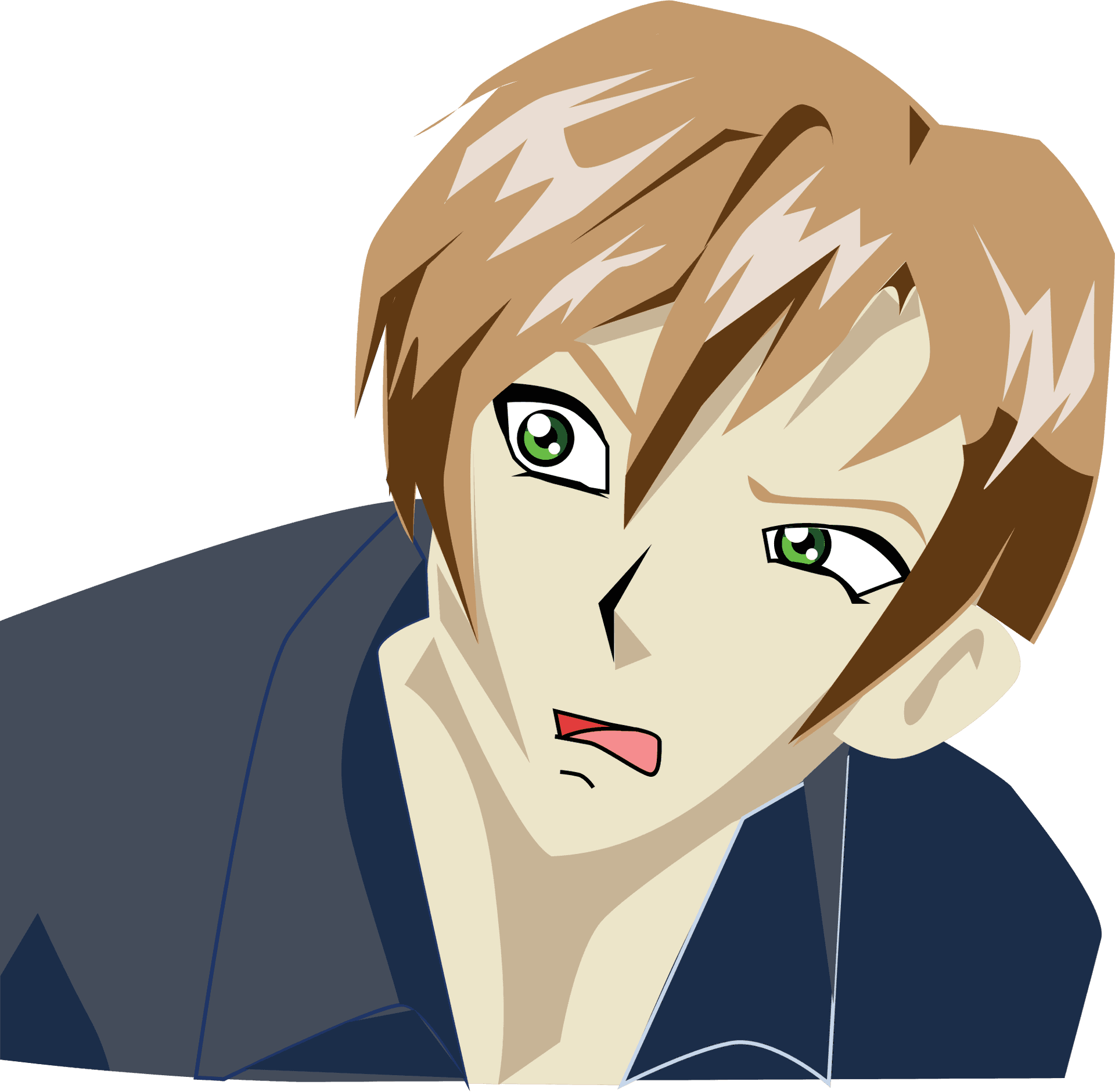 Kafası Karışık Anime Karakteri Duvar Kağıdı