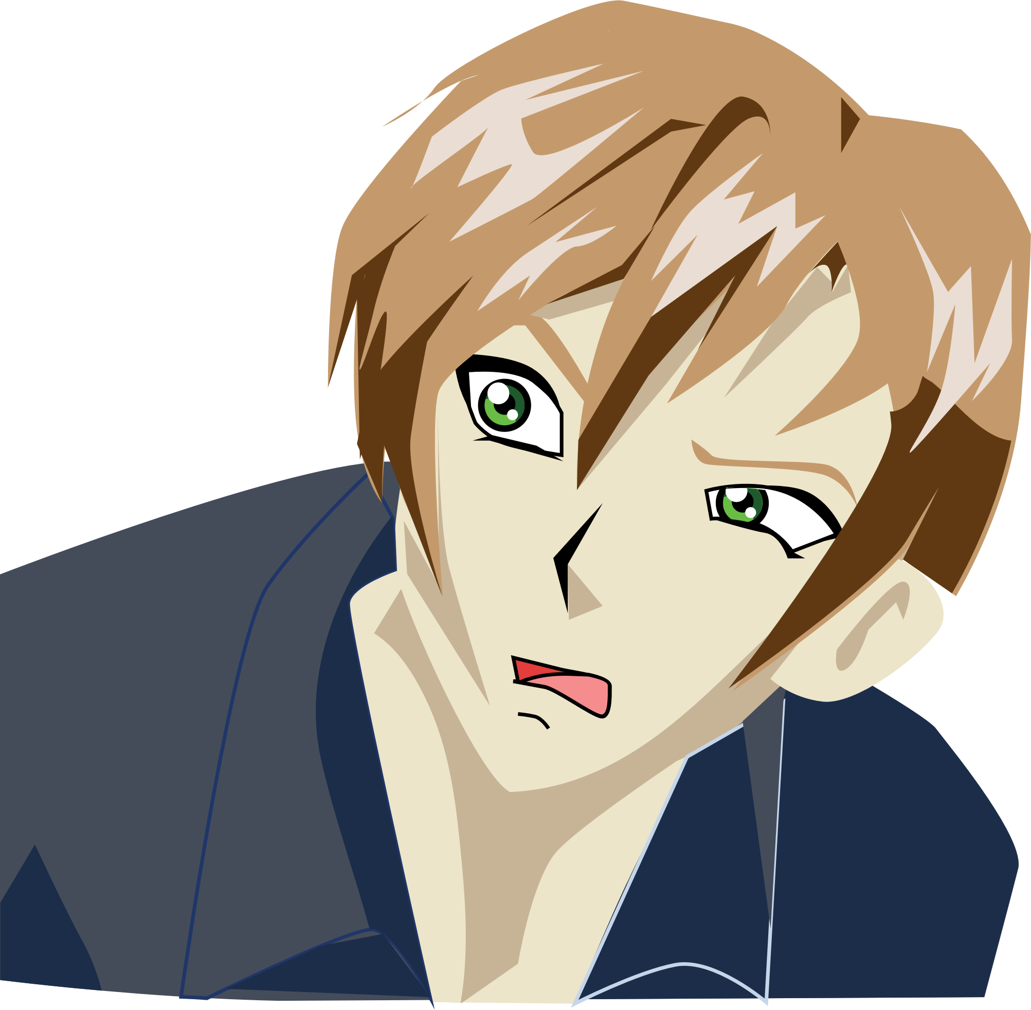 Kafası Karışık Anime Karakteri Duvar Kağıdı