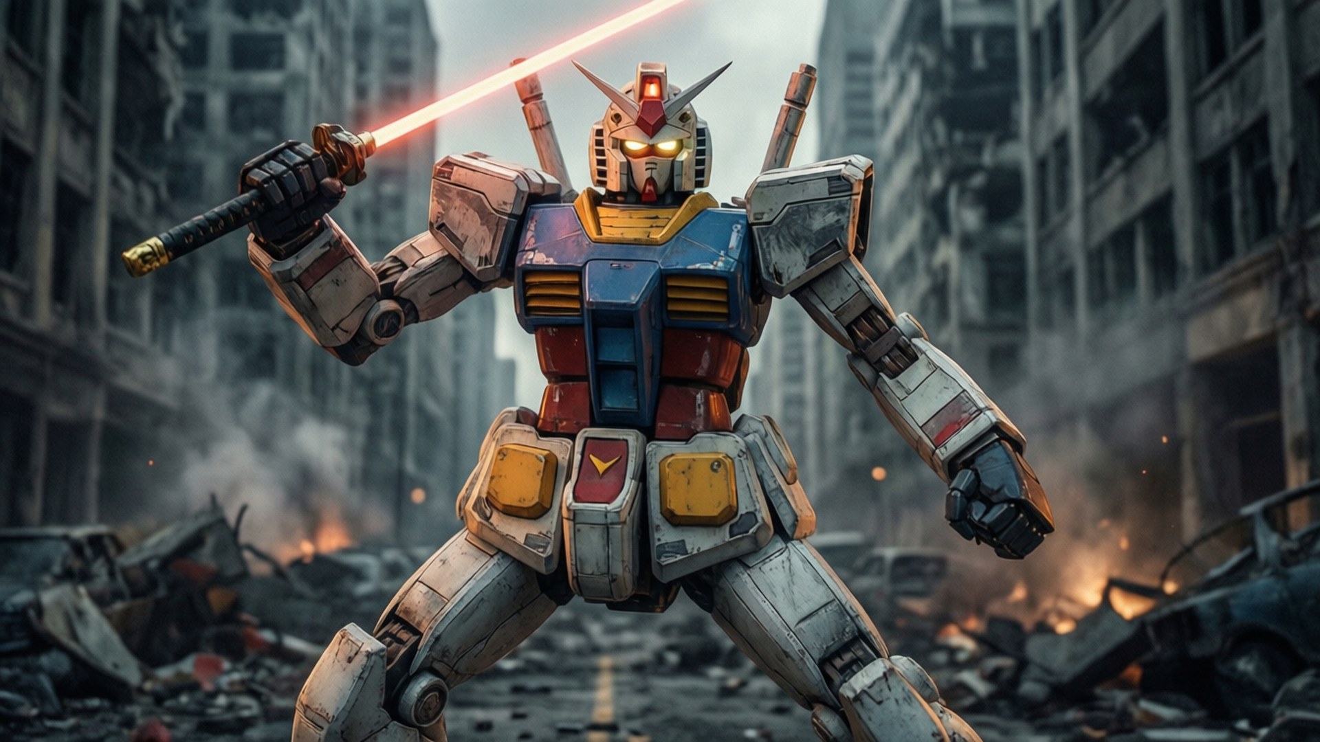 Kahraman Gundam Harabelerde Duvar Kağıdı