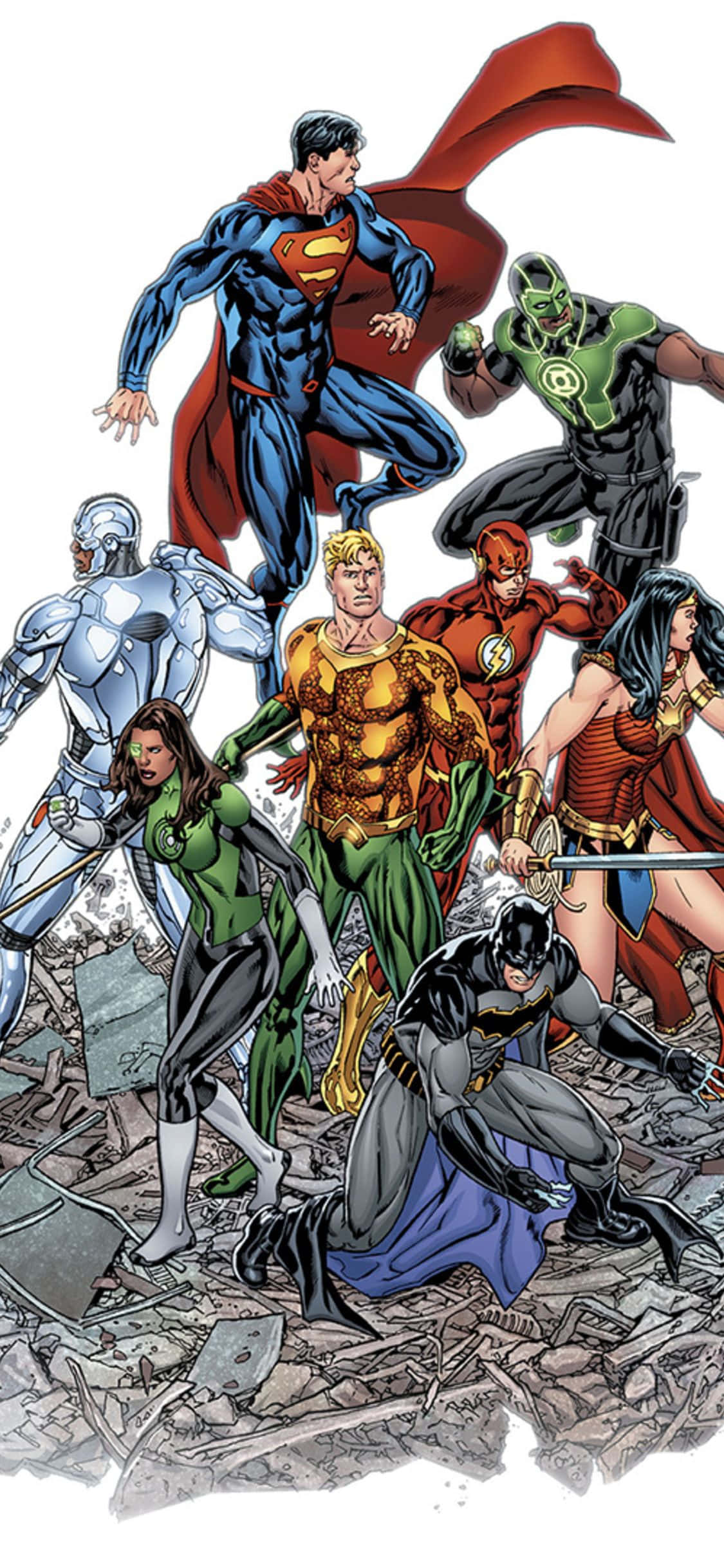 Kahramanları Birleştirin: iPhone'unuzda Marvel ve DC ile Güçlü Bağlantı Kurun Duvar Kağıdı