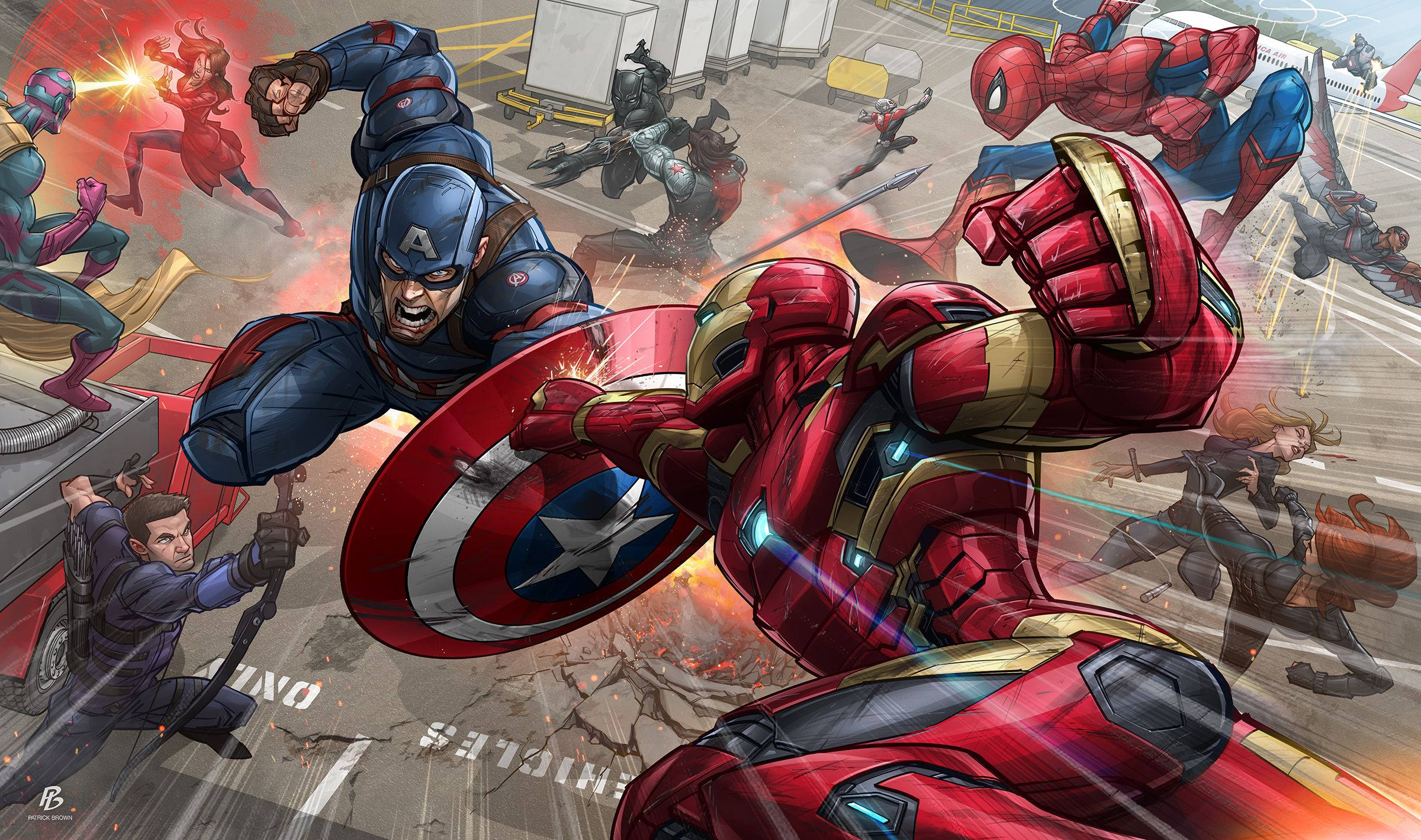Kahramanları Birleştirin - Marvel Duvar Kağıdı
