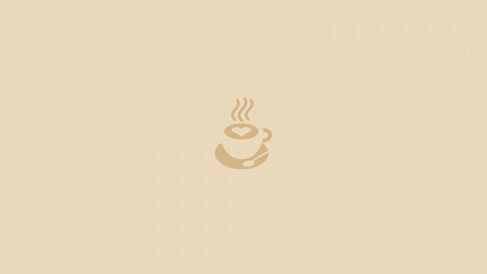 kahve logosu tasarımı - bir fincan kahve ve kahve fincanı Duvar Kağıdı
