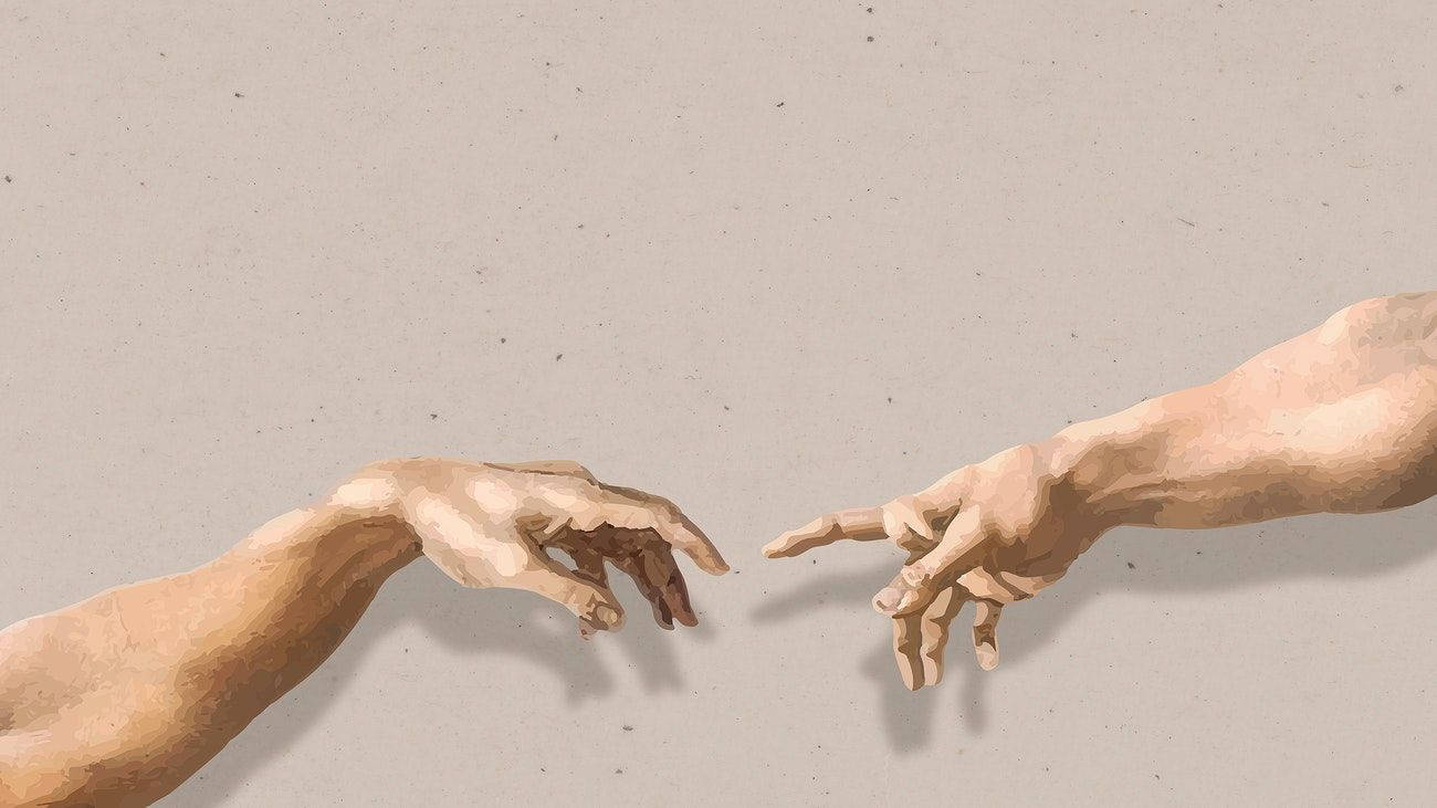 Kahverengi Estetik Tanrı'nın Kolları Dizüstü Bilgisayar Duvar Kağıdı