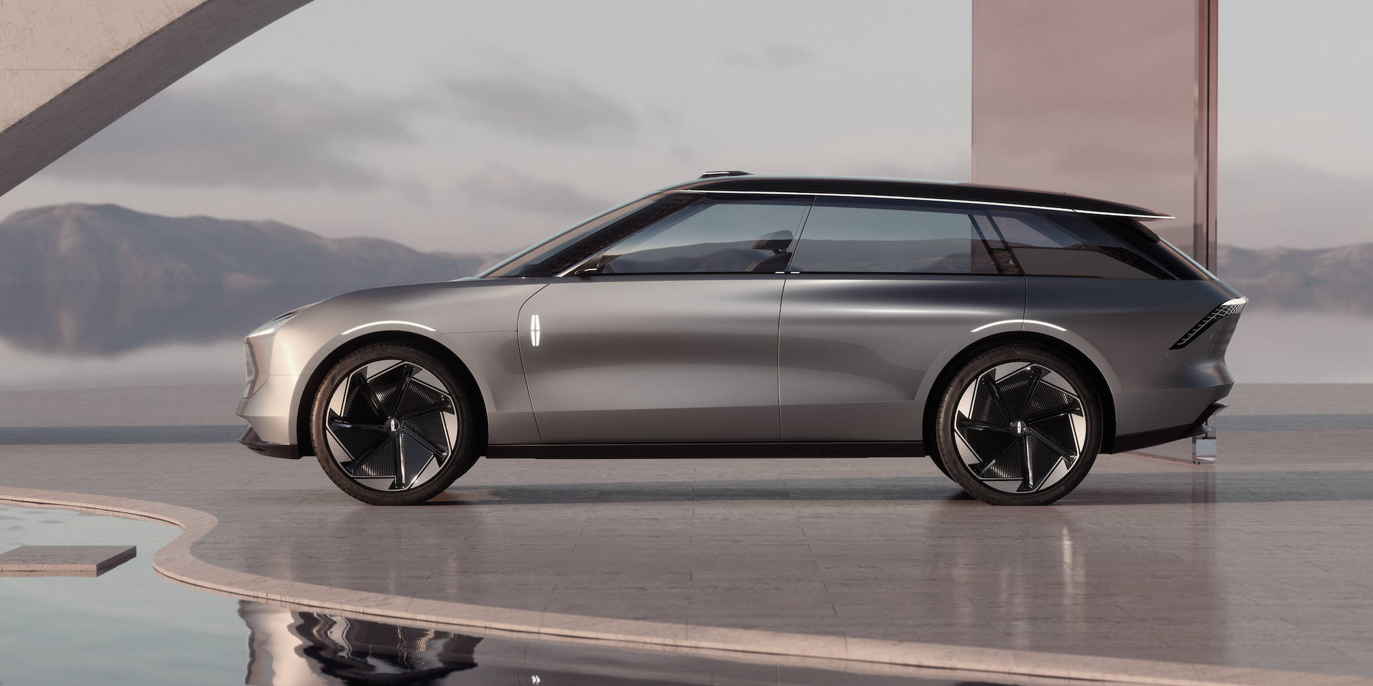 Kahverengi Lincoln Araba Reklamı Duvar Kağıdı