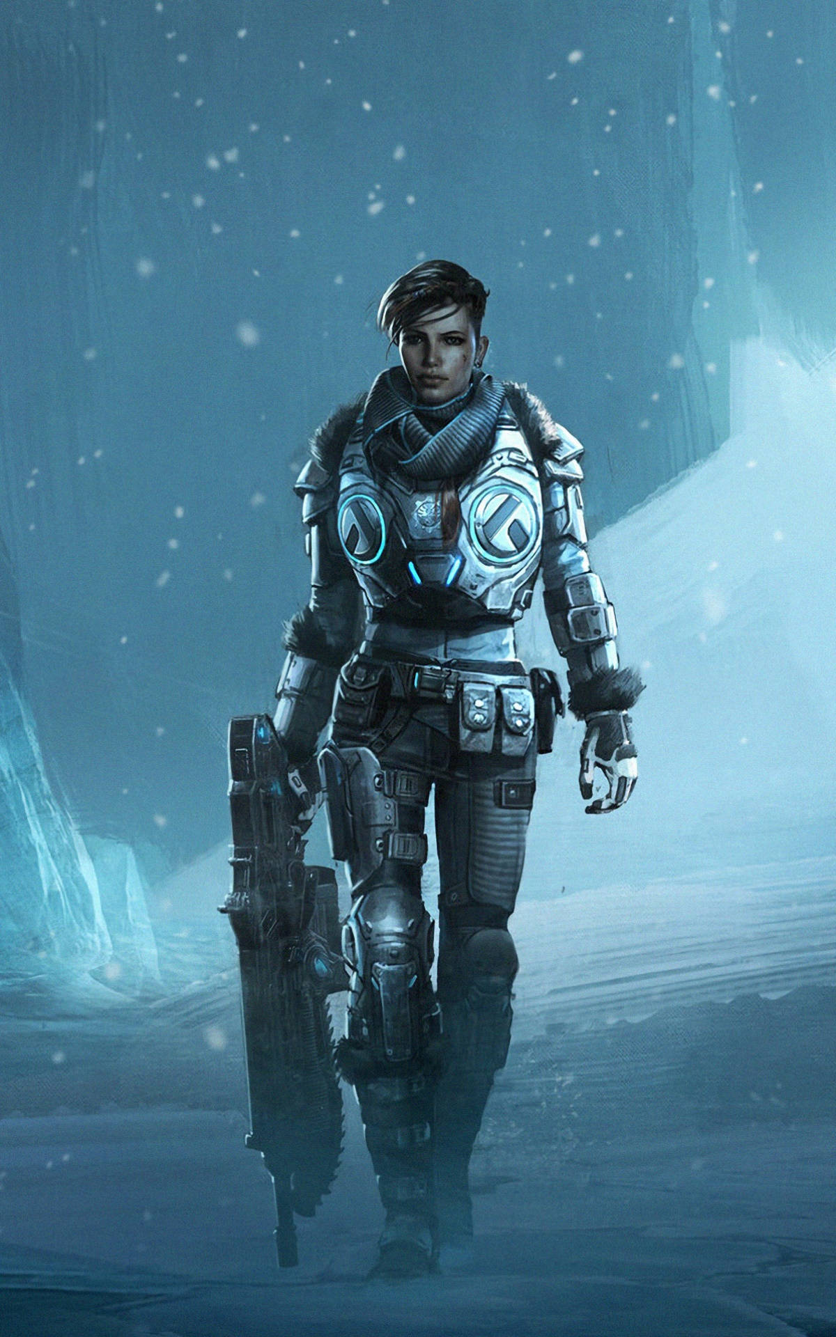 Kait Diaz Yürüyor Gears 5 Telefon Duvar Kağıdı