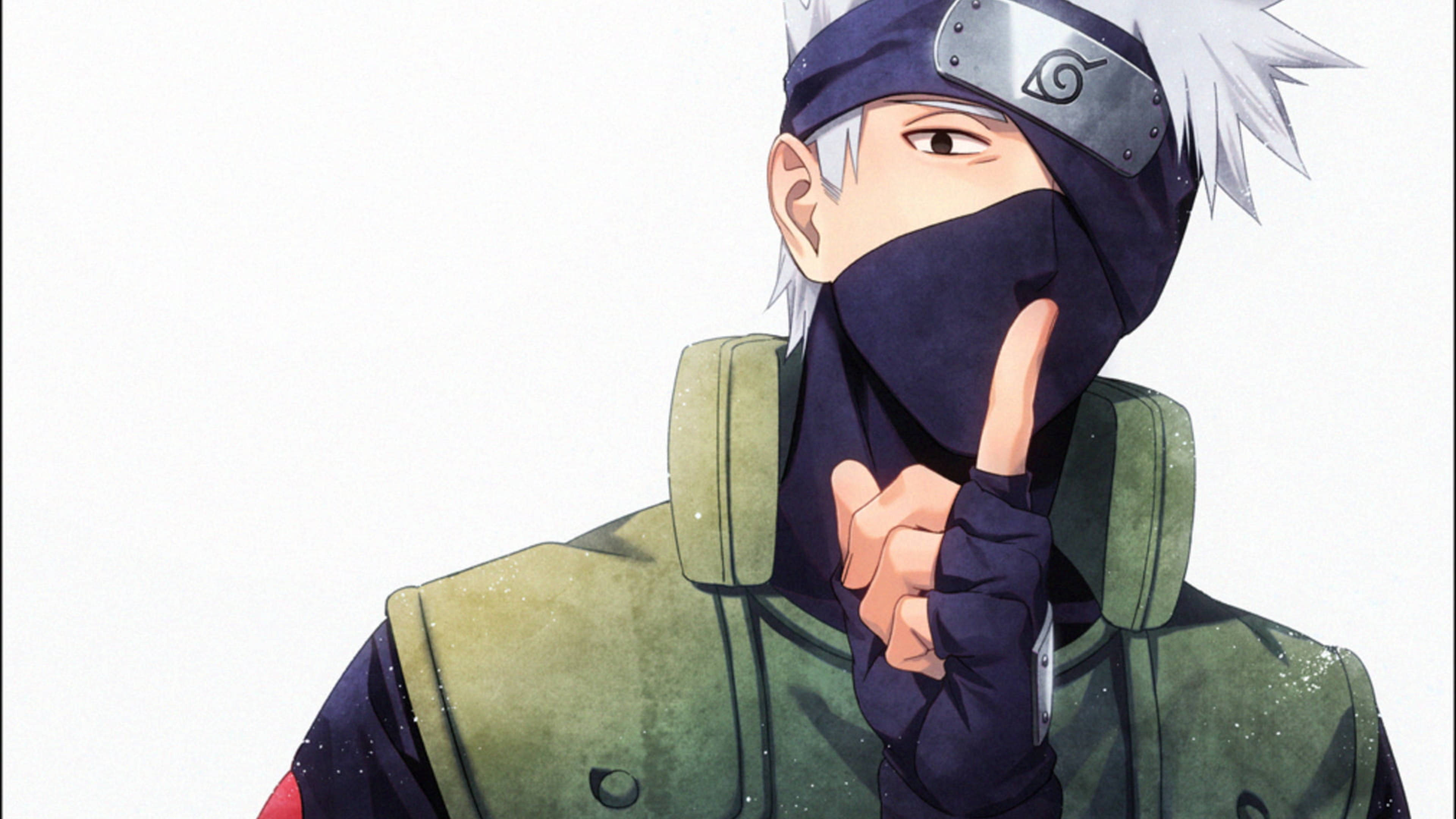 Kakashi 4K Sessiz Ol İşareti Duvar Kağıdı