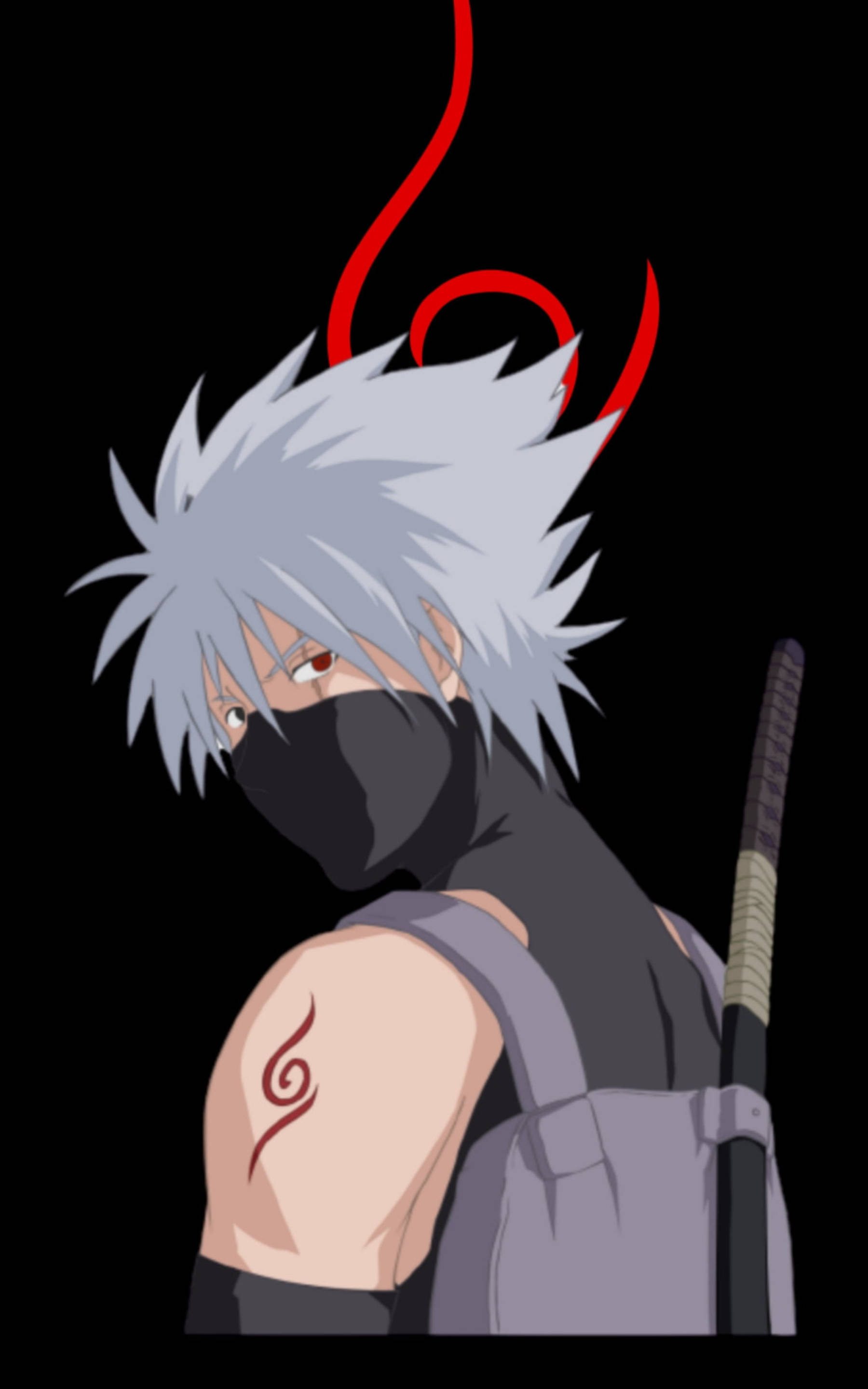 Kakashi'nin Havalı Dijital Fotoğrafı Duvar Kağıdı