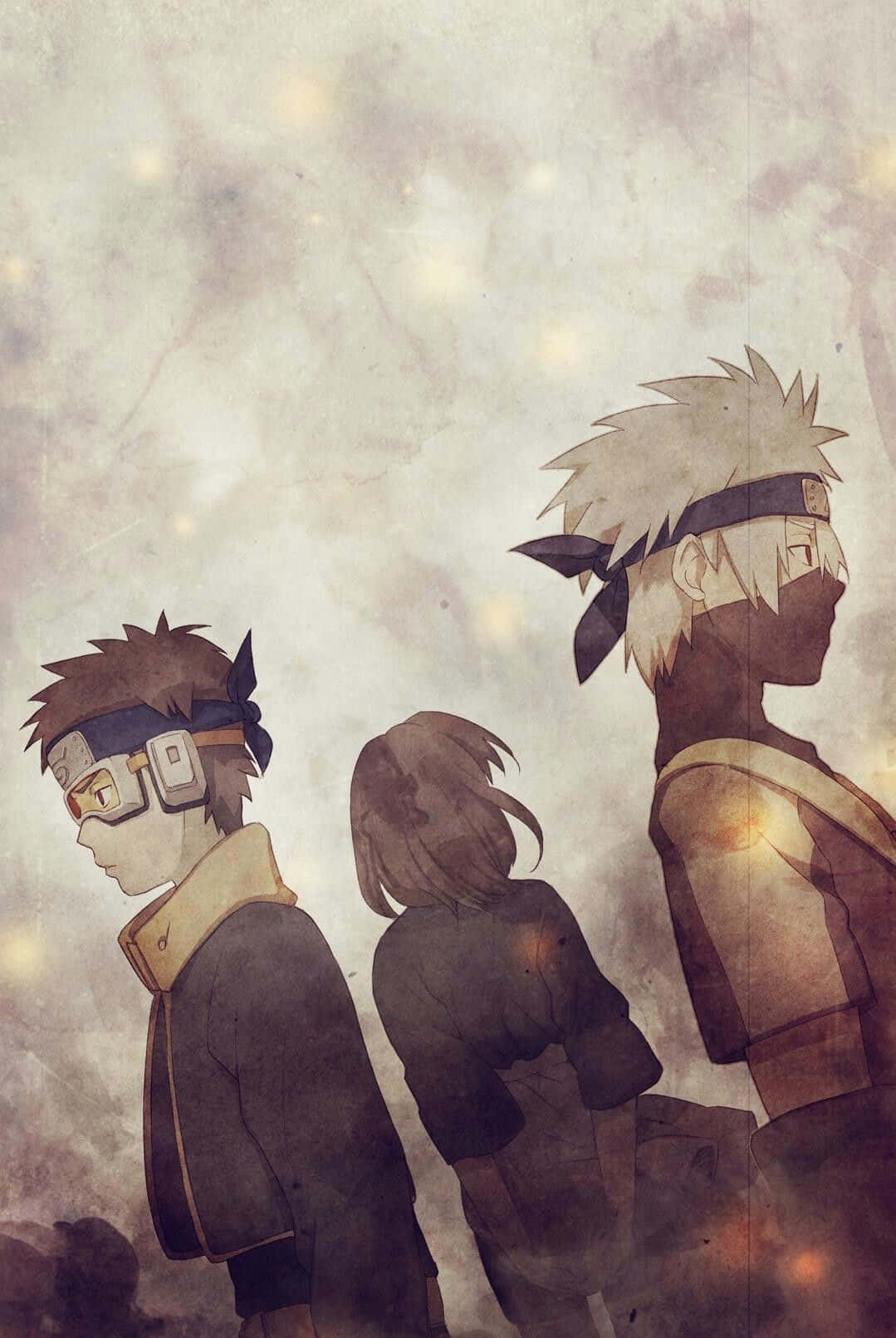 Kakashi ve Obito, Rin ile Duvar Kağıdı