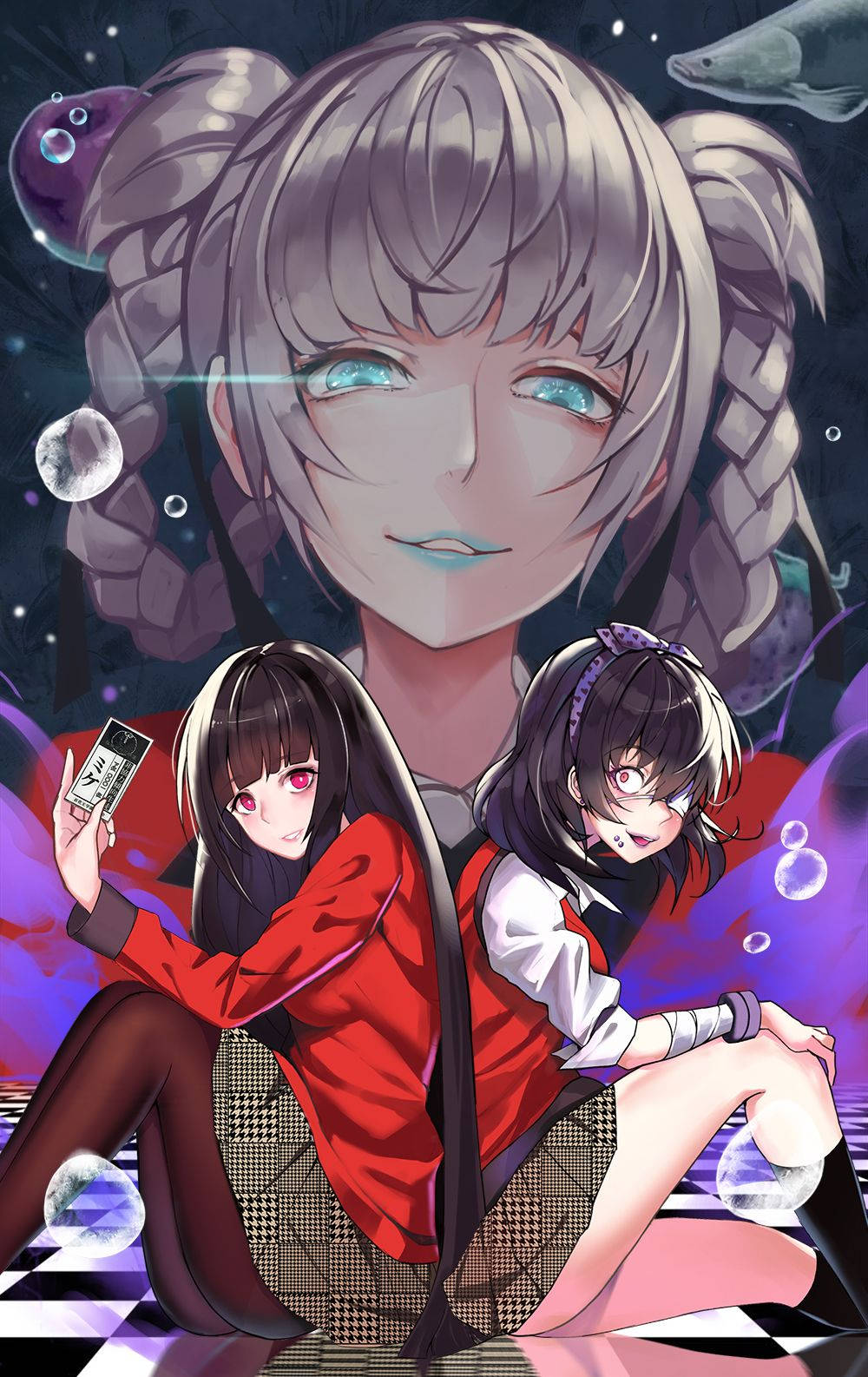 Kakegurui'nin Tüm Kadrosu Duvar Kağıdı