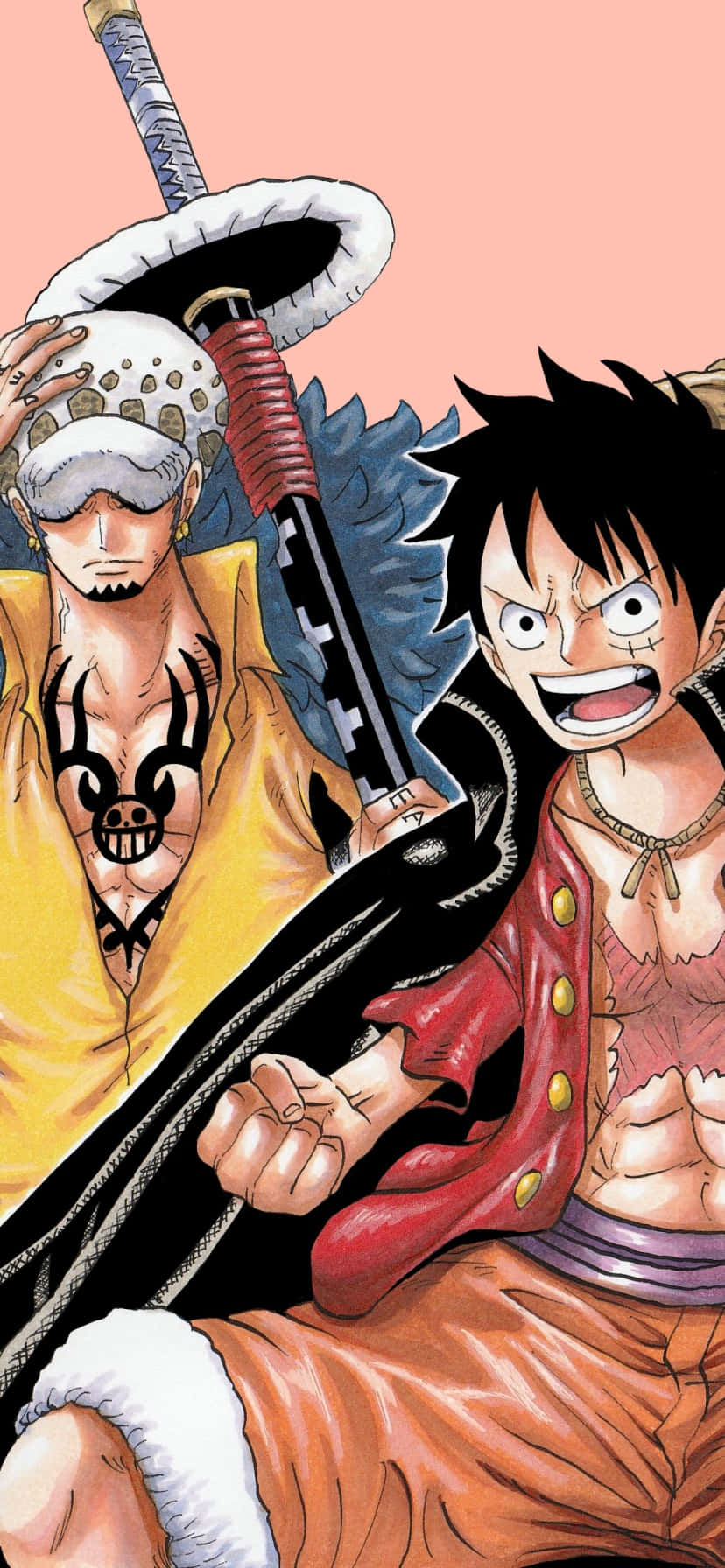 Kalp Korsanları'nın Kurnaz Stratejisti Trafalgar Law Duvar Kağıdı