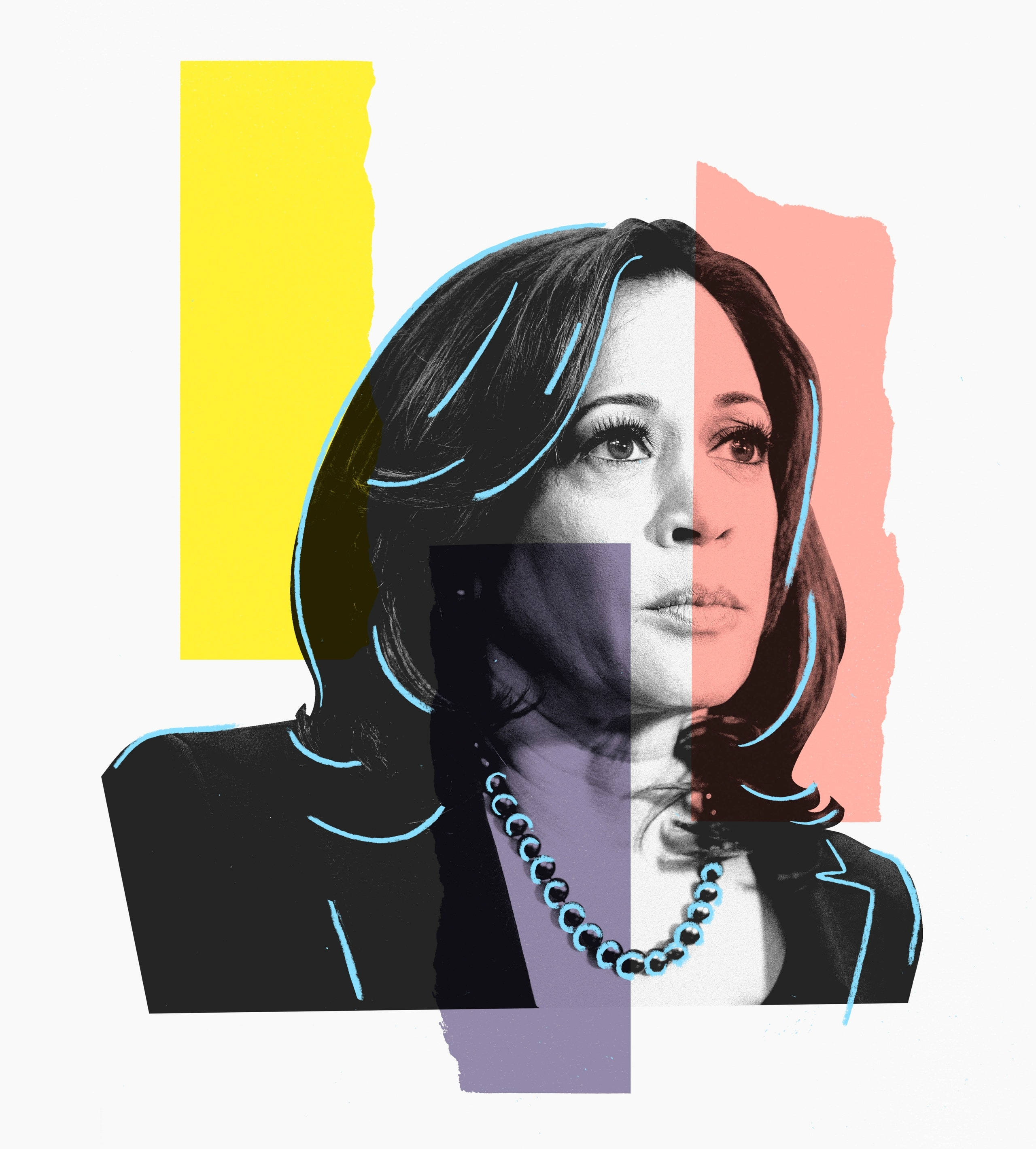Kamala Harris Pastel Sanatı Duvar Kağıdı