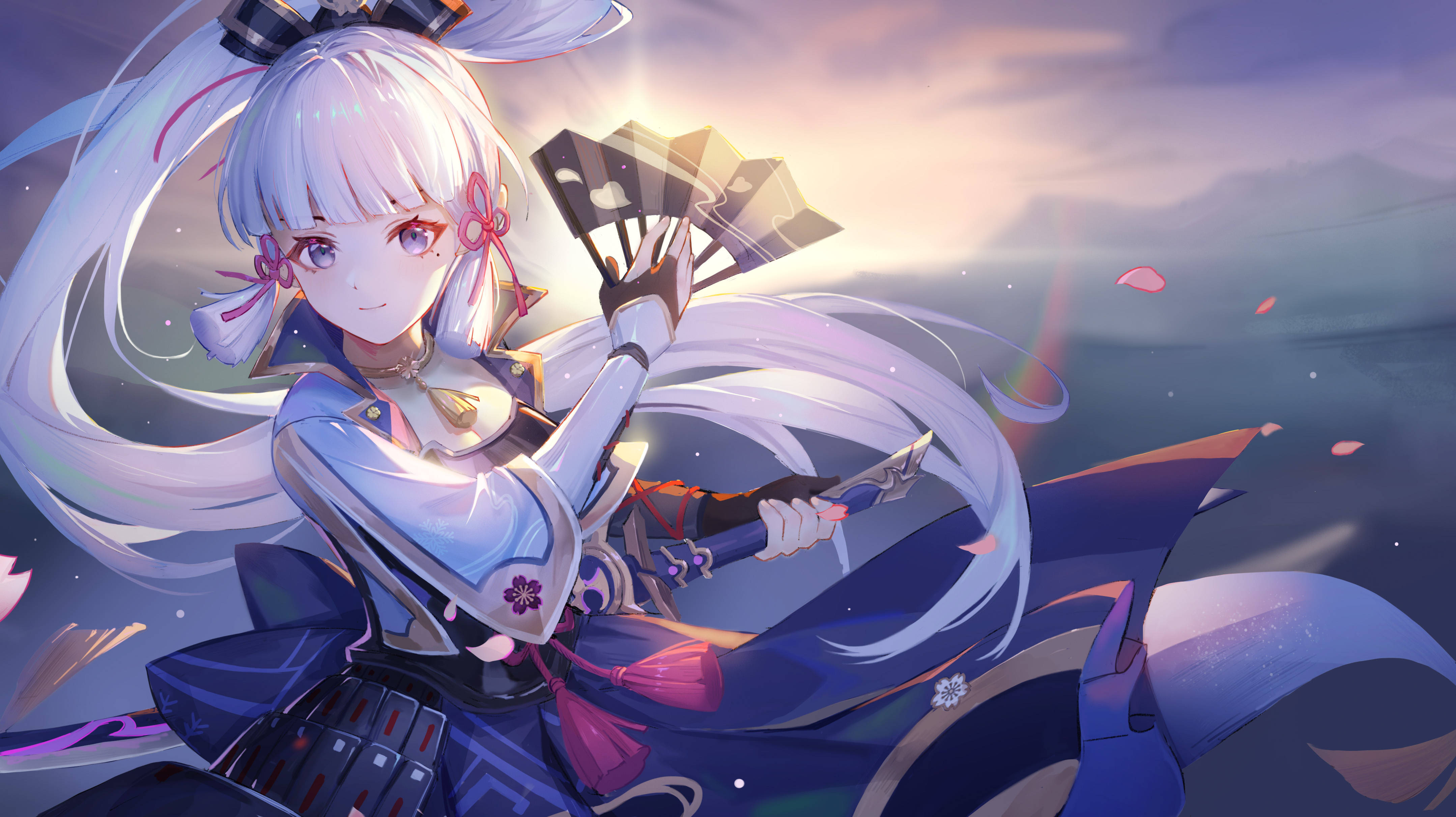 Kamisato Ayaka Genshin Impact Duvar Kağıdı