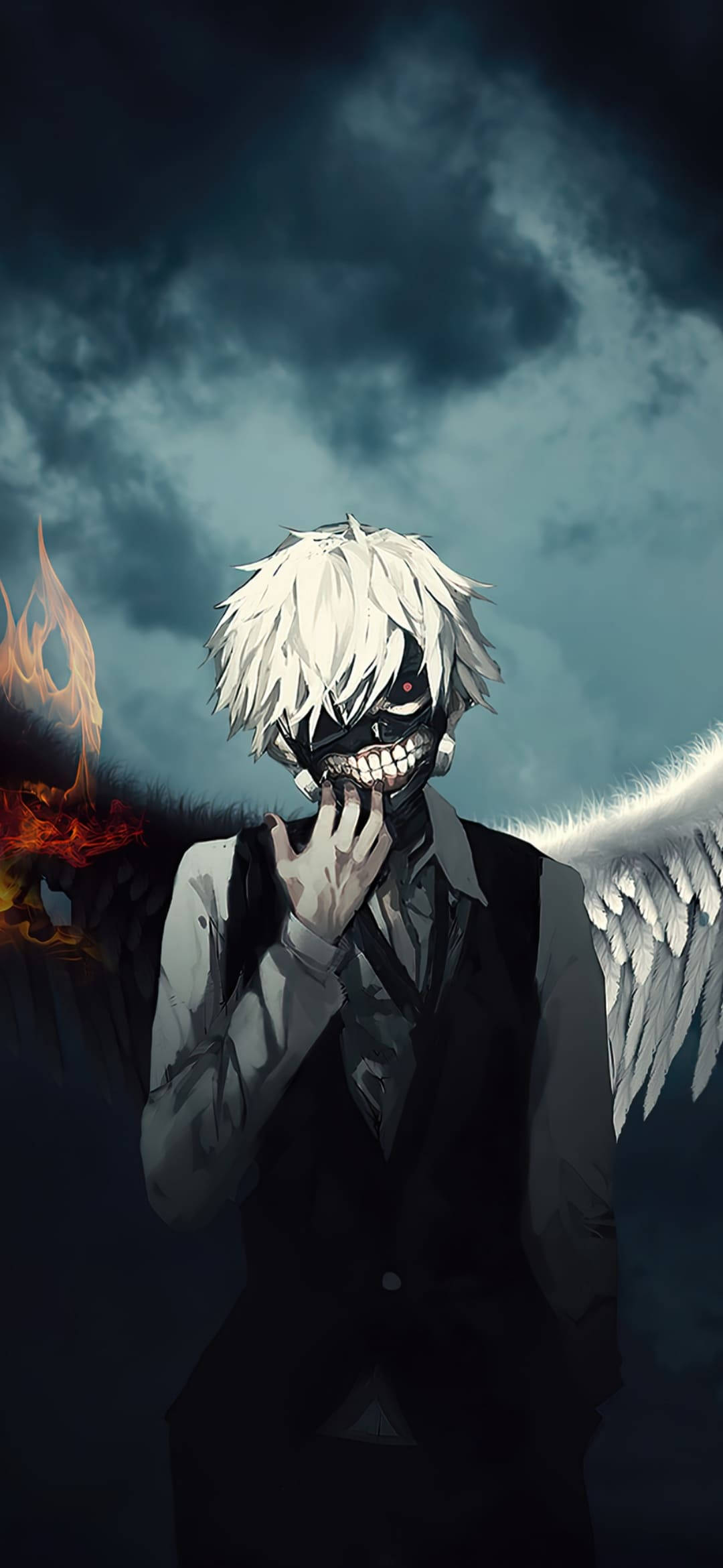 Kanatlı Ken Tokyo Ghoul iPhone Arka Planı Duvar Kağıdı