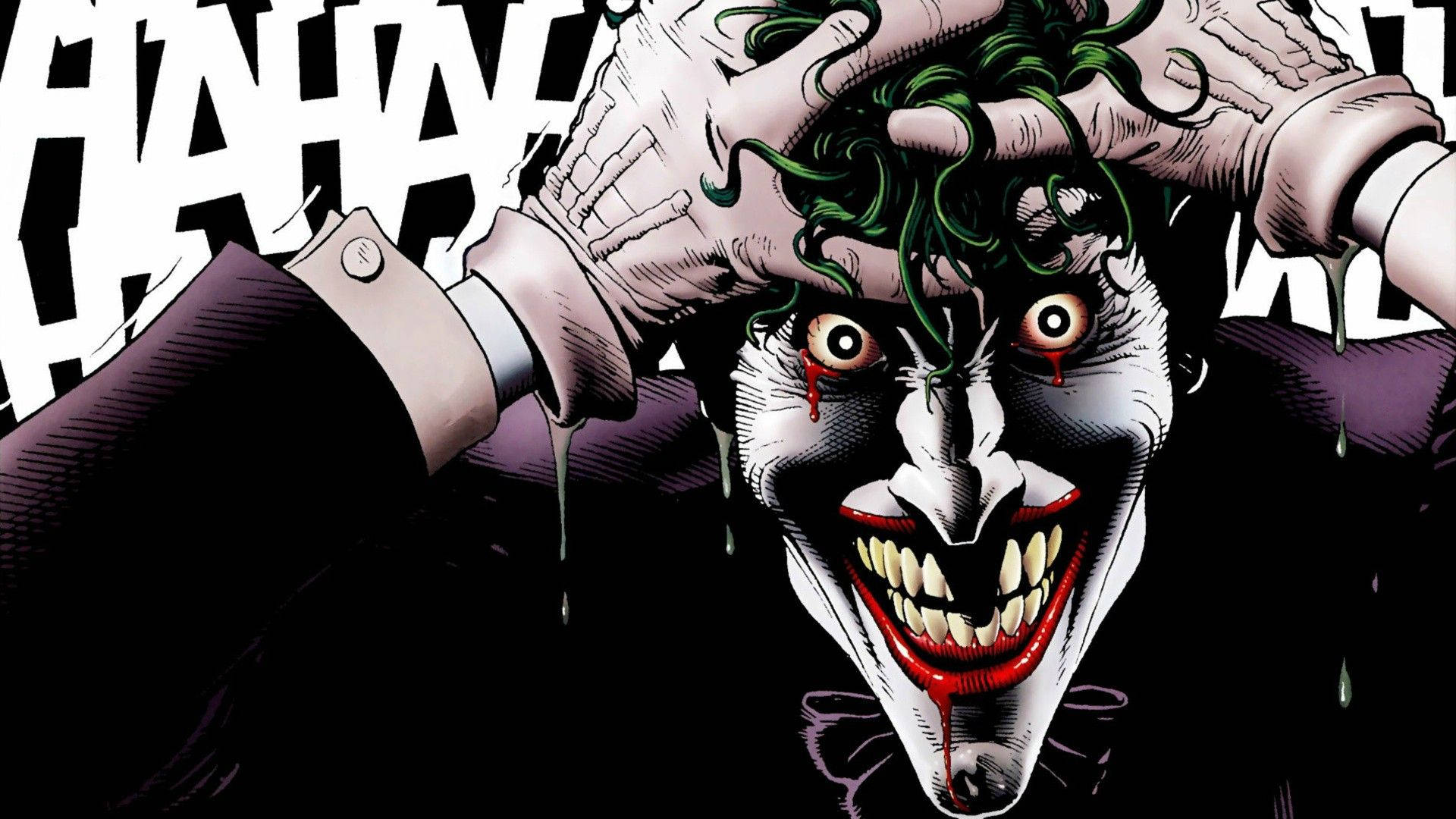 Kanayan Yüzlü Çılgın Joker Duvar Kağıdı