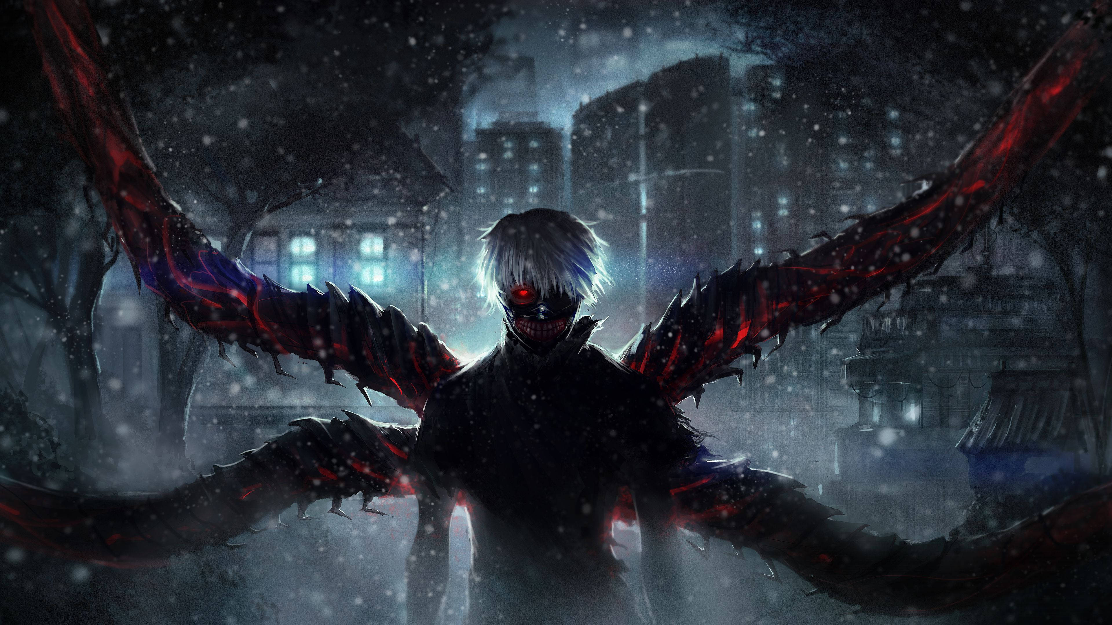 Kaneki Karanlık Anime Estetiği Masaüstü Duvar Kağıdı