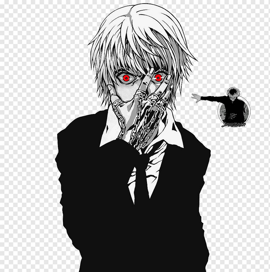Kaneki Takım Elbiseyle Manga Profil Fotoğrafı Duvar Kağıdı