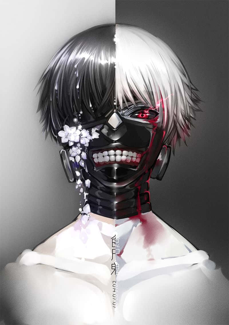 Kaneki Üzgün Dijital Sanat Eseri Duvar Kağıdı