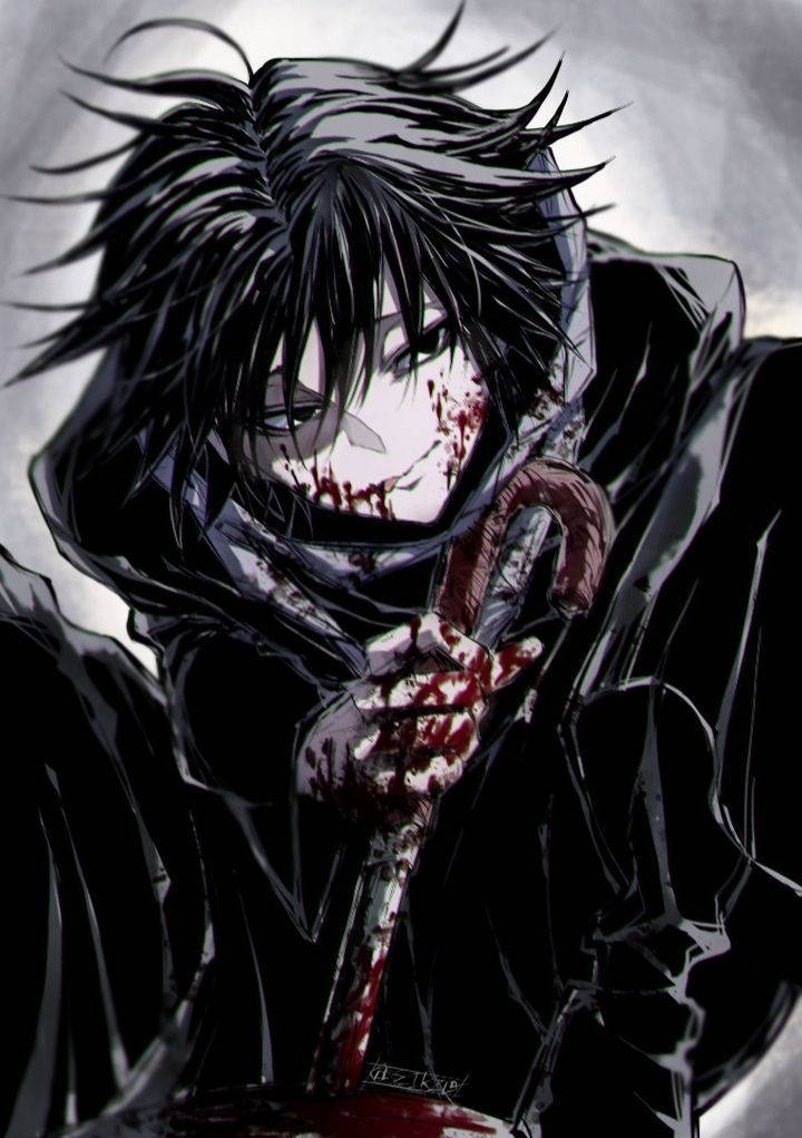Kanlı Çocuk Sert Anime Profil Fotoğrafı Duvar Kağıdı