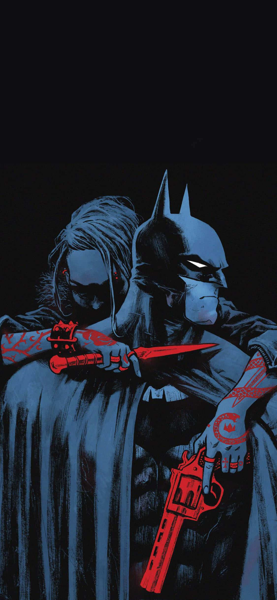 Kara Şövalye bu büyüleyici Batman Estetiğinde yükseliyor. Duvar Kağıdı