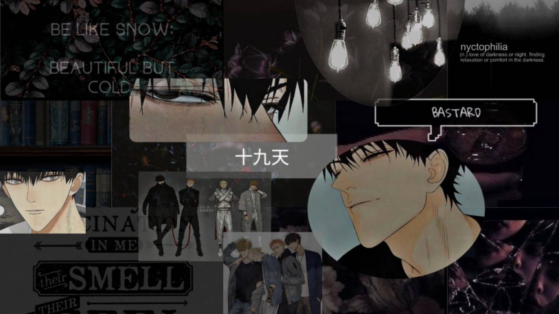 Karanlık Anime Alternatif Estetiği Duvar Kağıdı