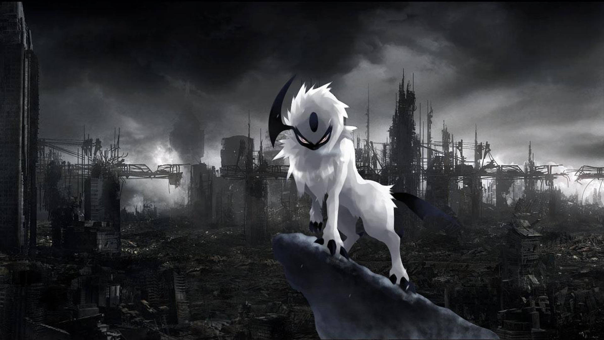 Karanlık Anime Pokémon Absol Duvar Kağıdı