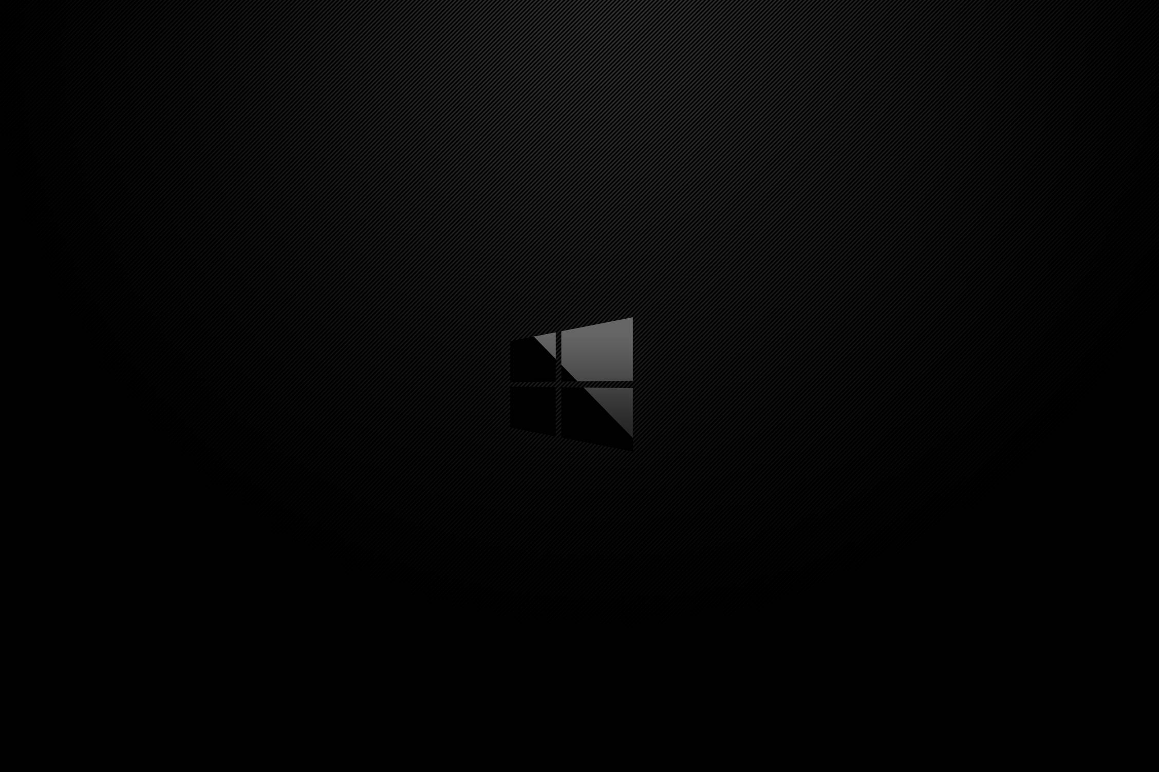 Karanlık Minimalist Windows Logosu Duvar Kağıdı