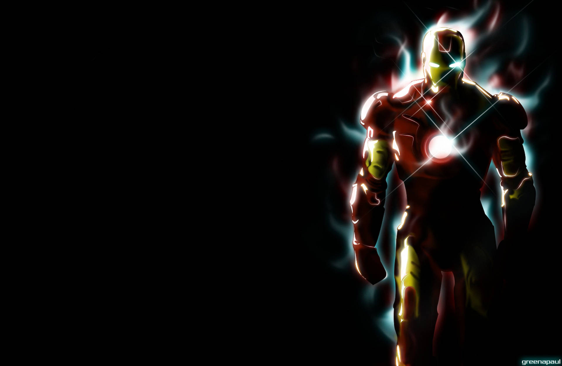 Karanlıkta Iron Man duvar kağıdı