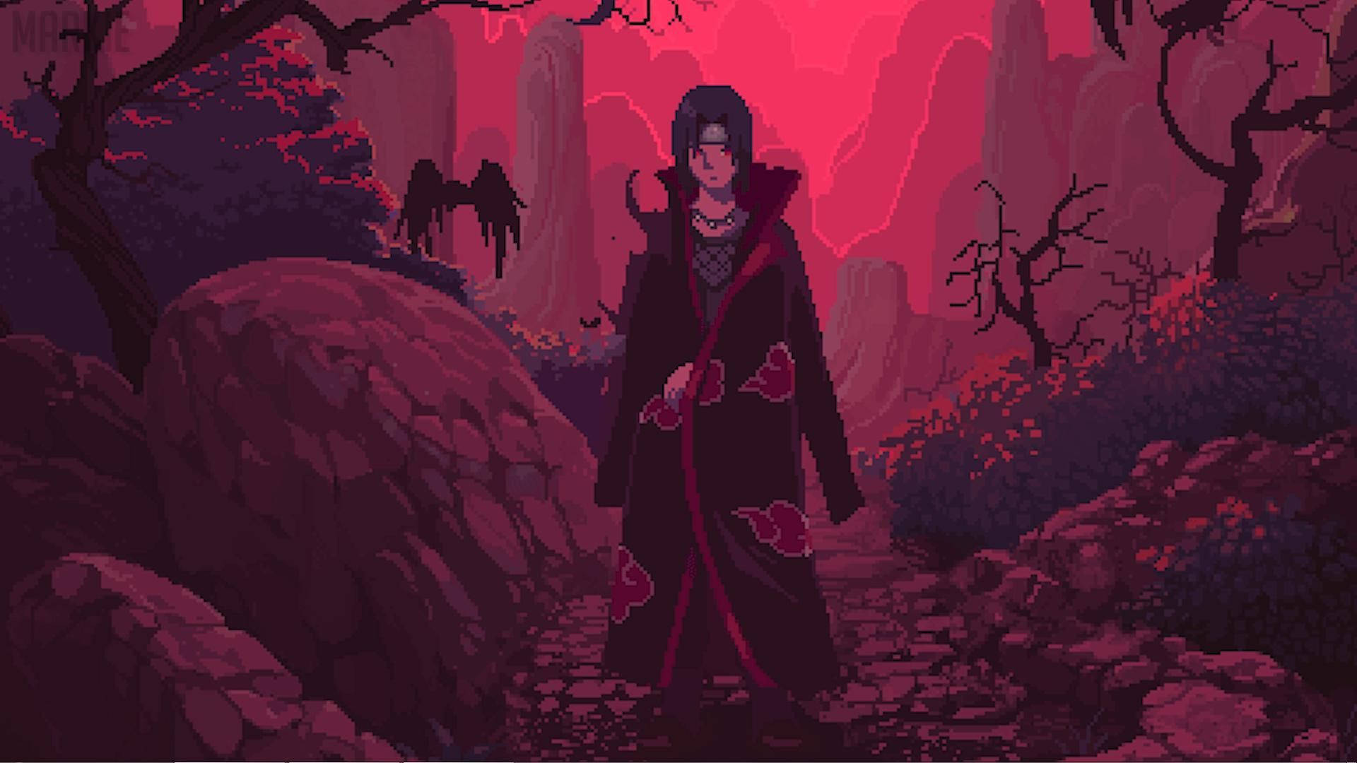 1920x1080 Itachi Uchiha - Birçok Gece (Müzik Yok) duvar kağıdı — Karanlık anime GIF Duvar Kağıdı