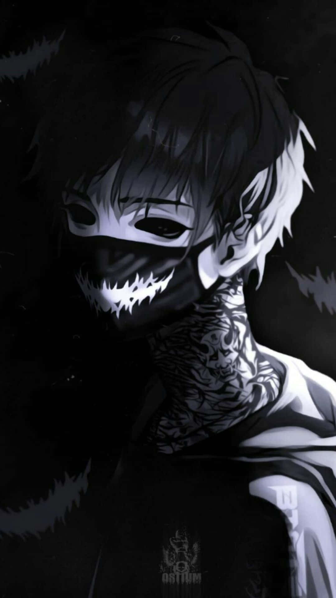 Karanlık bir anime dünyasının gizemli atmosferini hissedin. Duvar Kağıdı