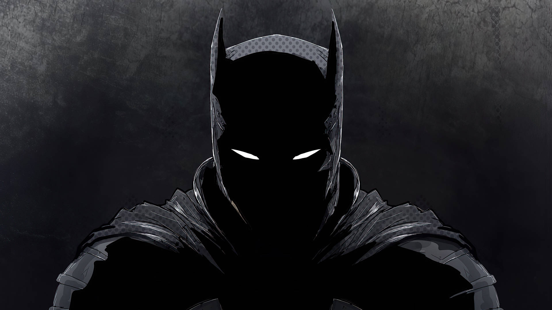 Karanlık Dizüstü Siyah Batman Çizimi Duvar Kağıdı