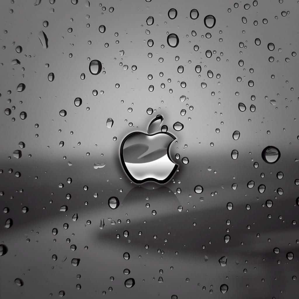 Karanlık Sevimli Apple Logosu iPad Duvar Kağıdı