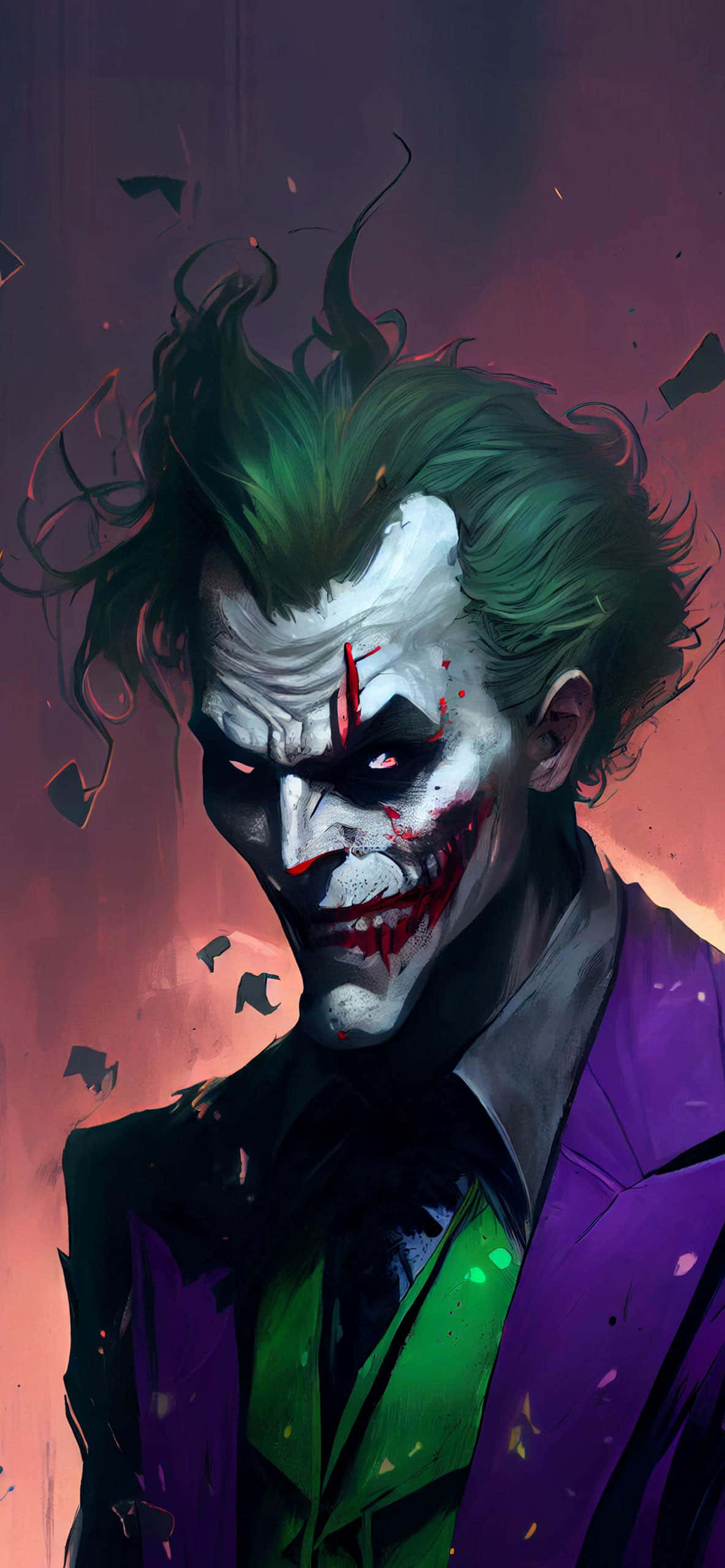 Karanlık Soytarı - Düşünceli Yalnızlıkta Esrarengiz Joker Duvar Kağıdı