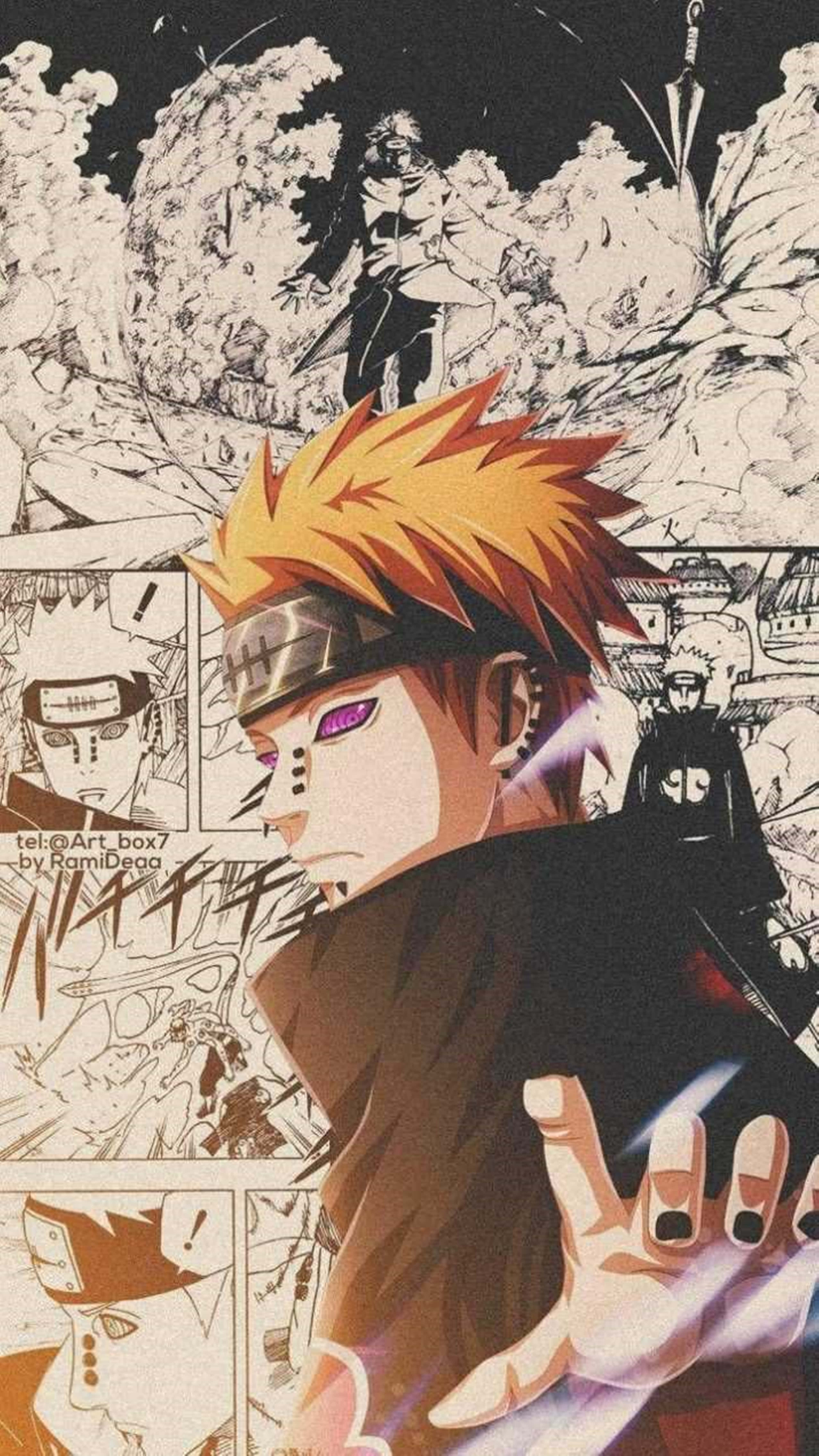 "Kararlı bir bakış, bir görev: Naruto'nun Acısını 4K'da hissetmek" Duvar Kağıdı