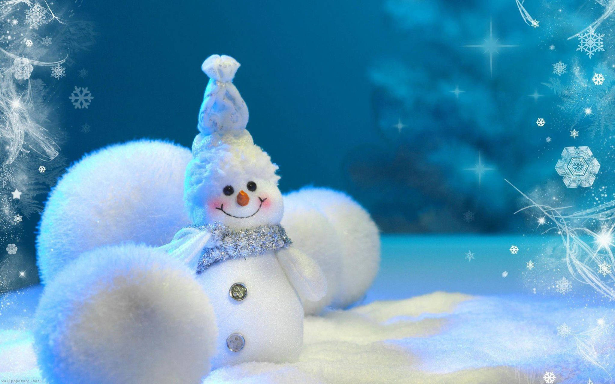 Kardan Adam Noel Masaüstü Duvar Kağıdı