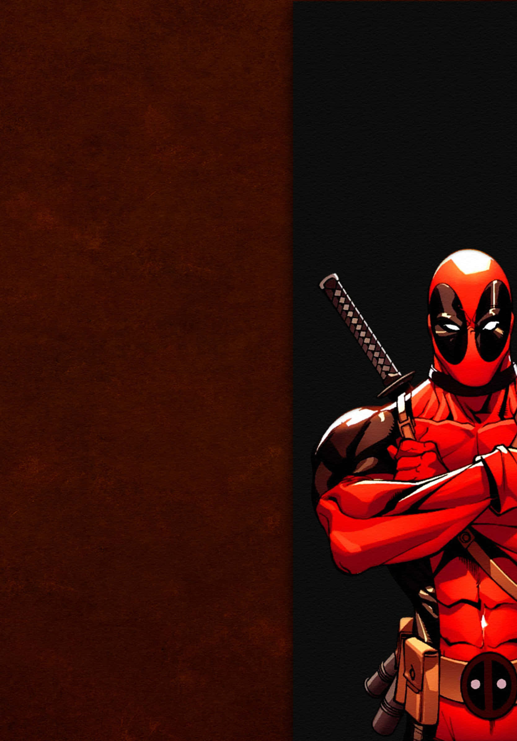 Kasabadaki En Çok Aranan Paralı Asker - Siyah Deadpool. Duvar Kağıdı