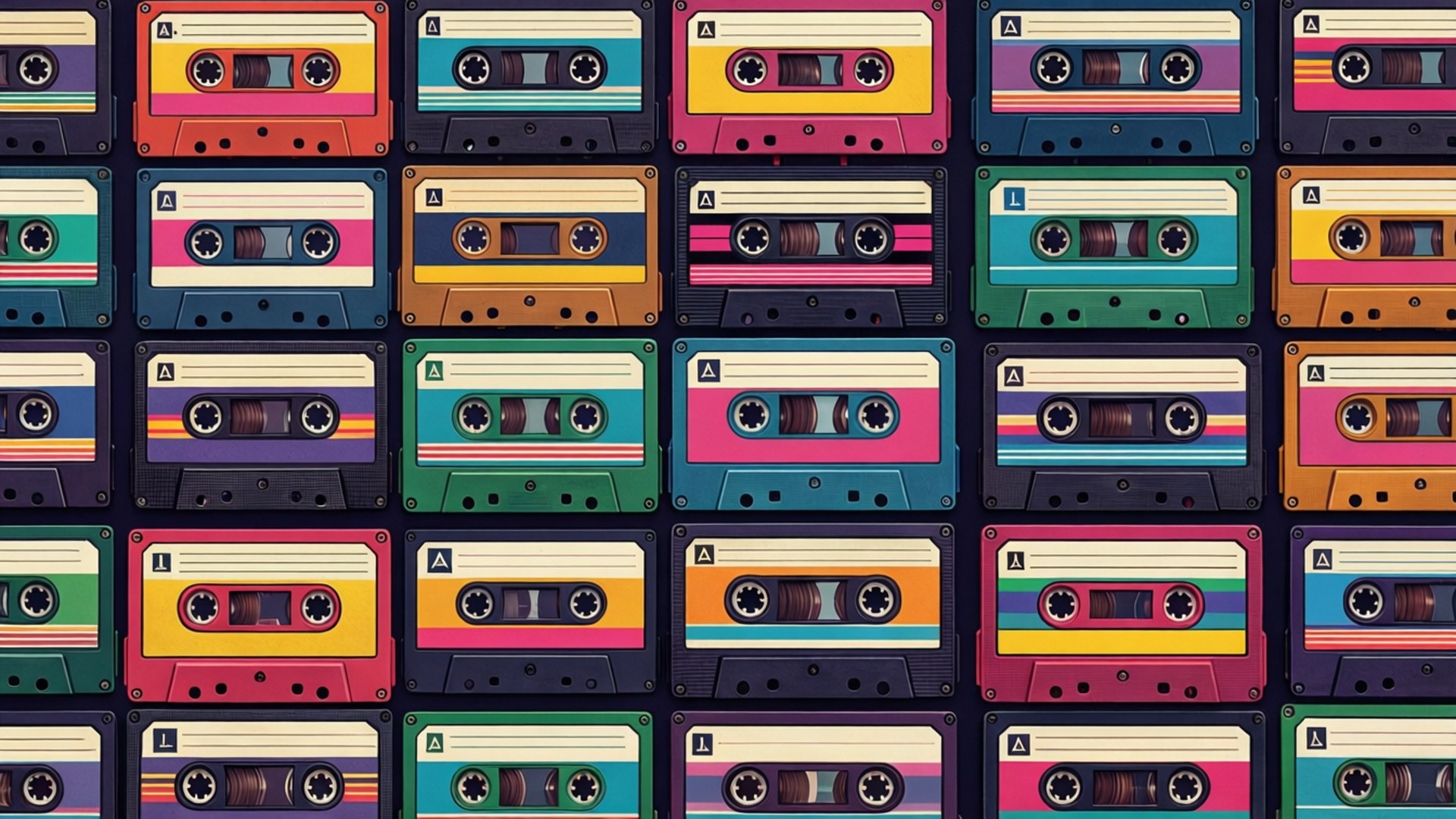 Kaset Izgarası Duvar Kağıdı