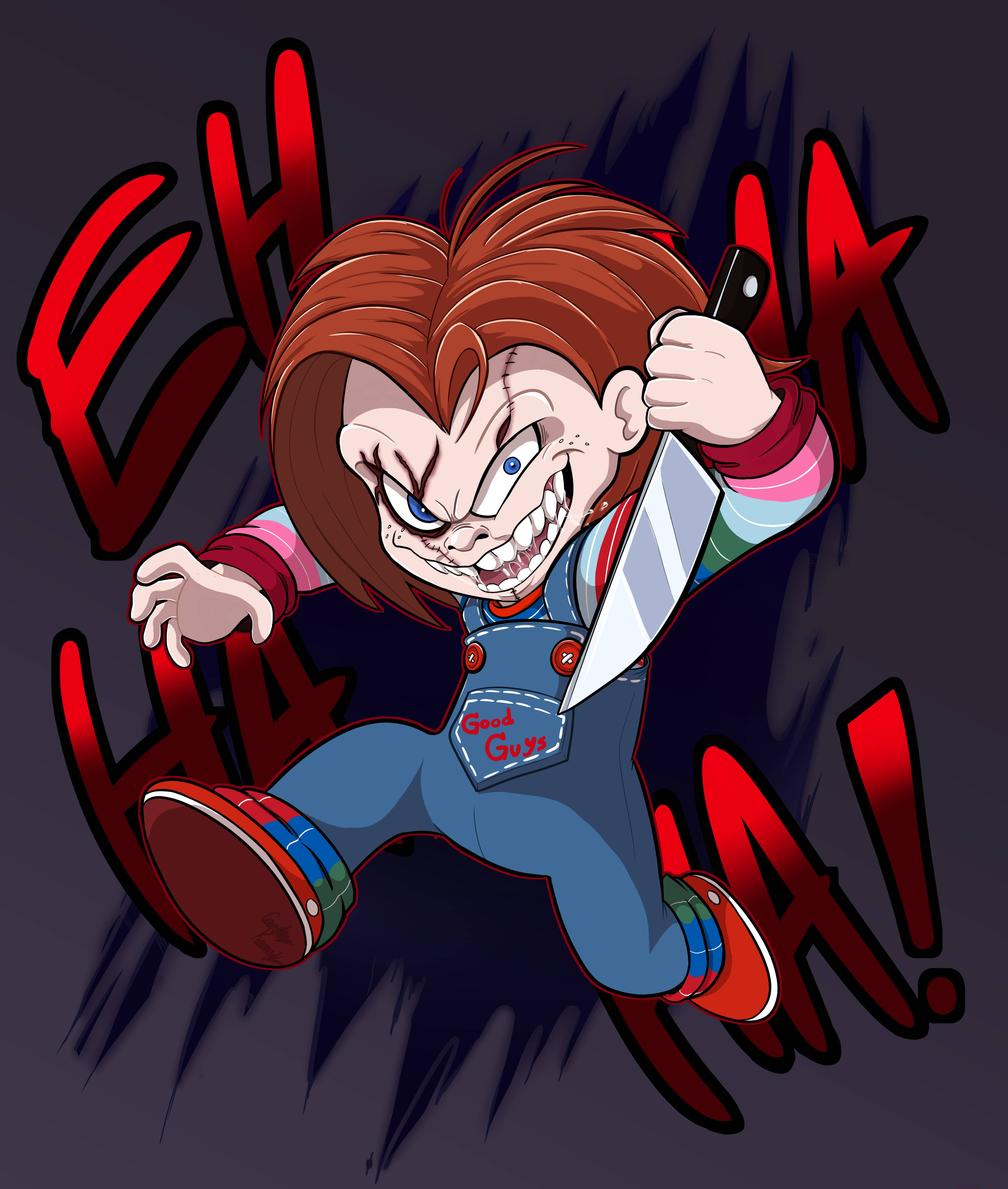 Katil Chucky Dijital Sanat Eseri Duvar Kağıdı