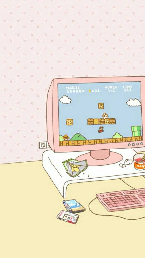 Kawaii HD Oyun Düzeni Duvar Kağıdı