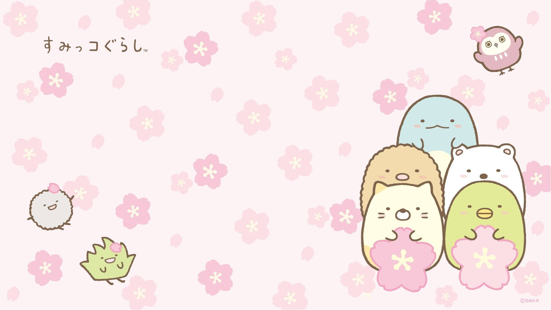 Kawaii HD Sumikko Gurashi Karakterleri Duvar Kağıdı