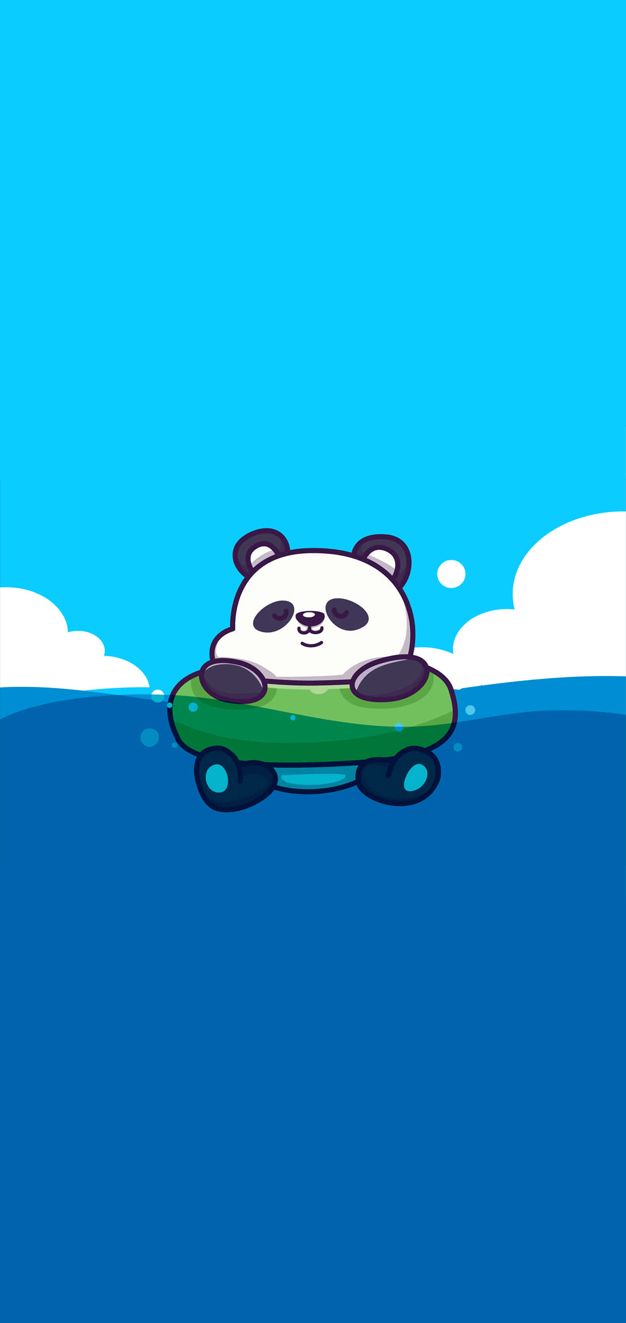 Kawaii Sevimli Panda Resmi Duvar Kağıdı