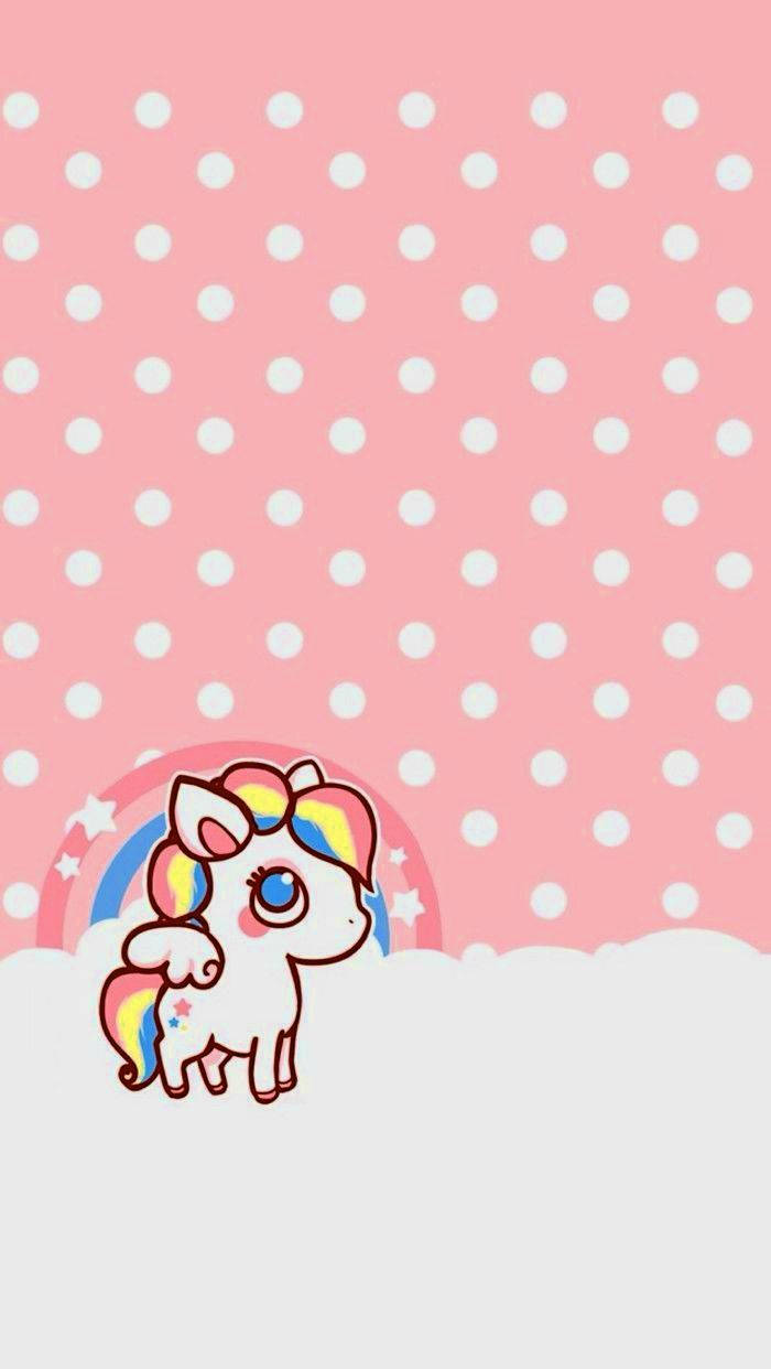 Kawaii Unicorn Fotoğraf Kapağı Duvar Kağıdı