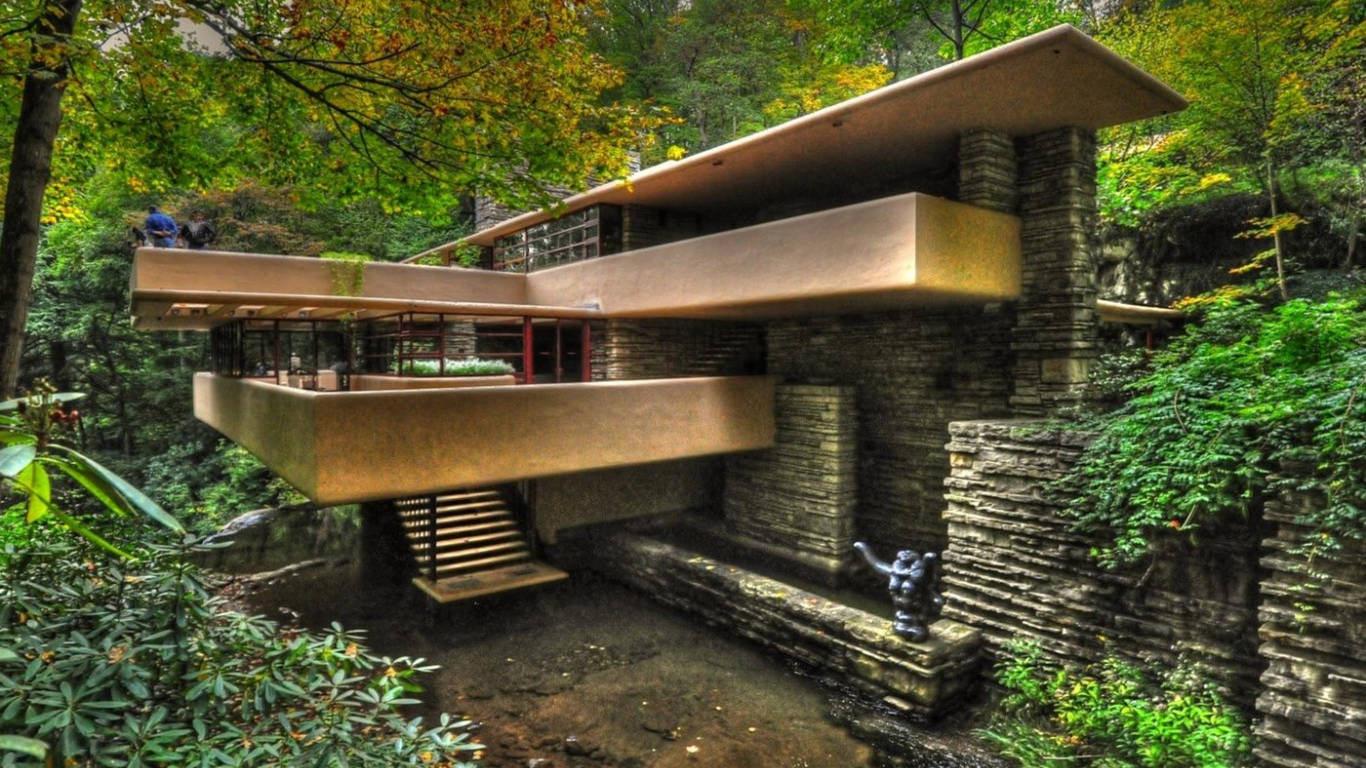 Kayan Su Evi ABD Duvar Kağıdı