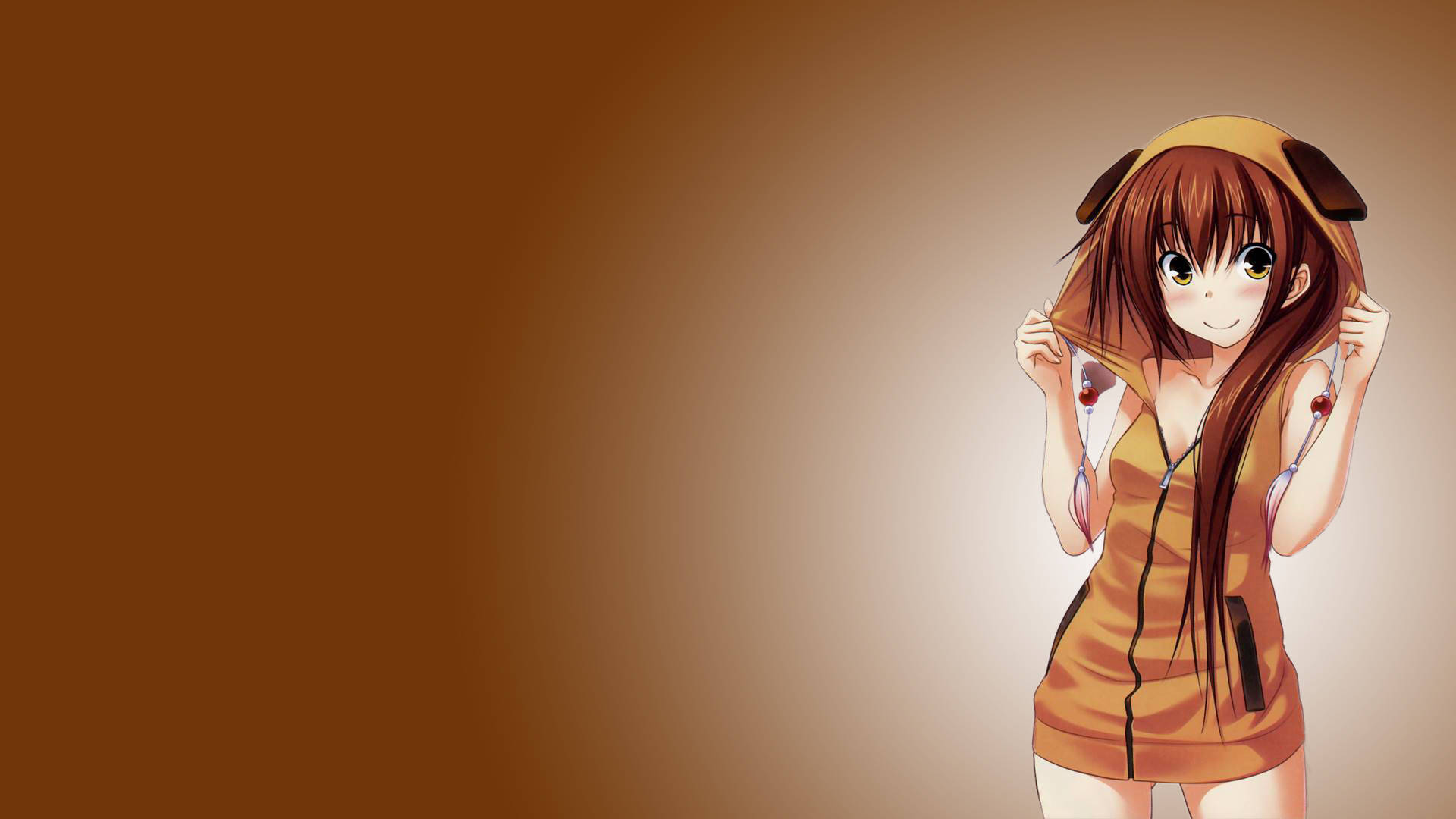Kazuko Kawakami Anime Kızı Kapüşonlu Duvar Kağıdı