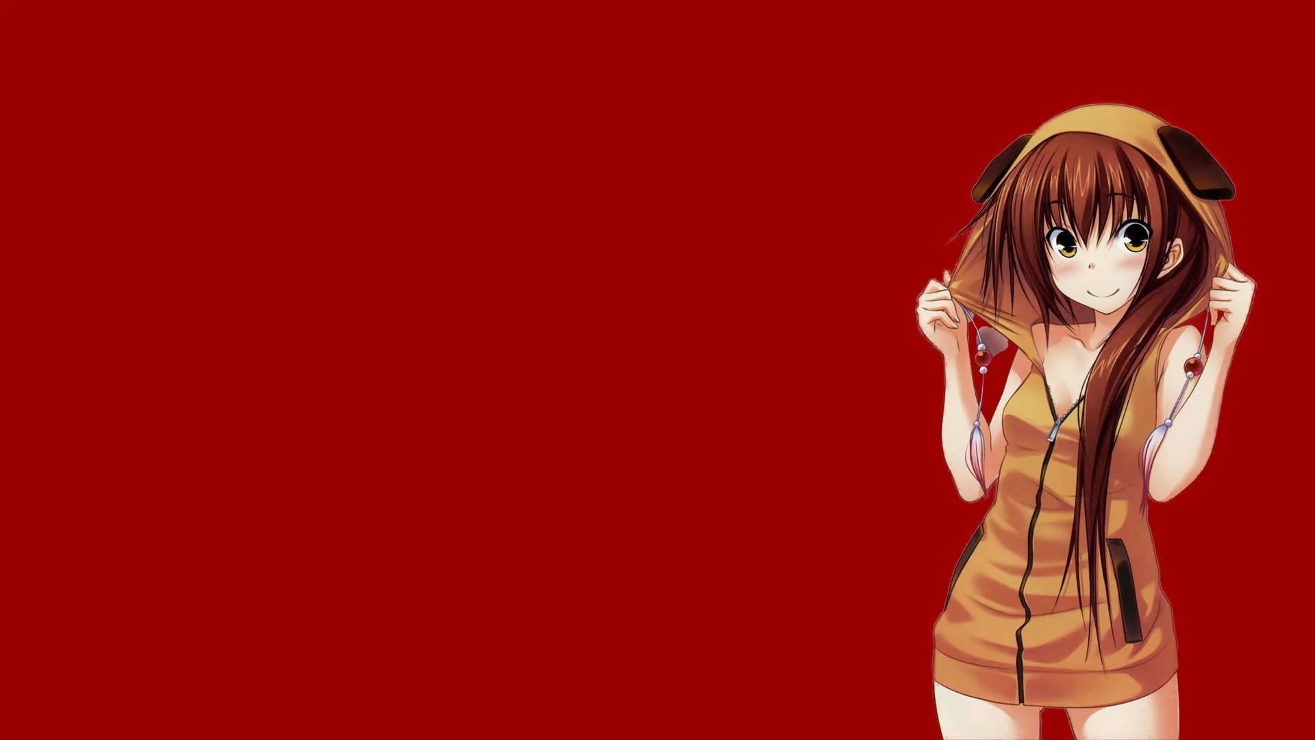 Kazuko Kawakami Anime Kızı Kapüşonlu Duvar Kağıdı